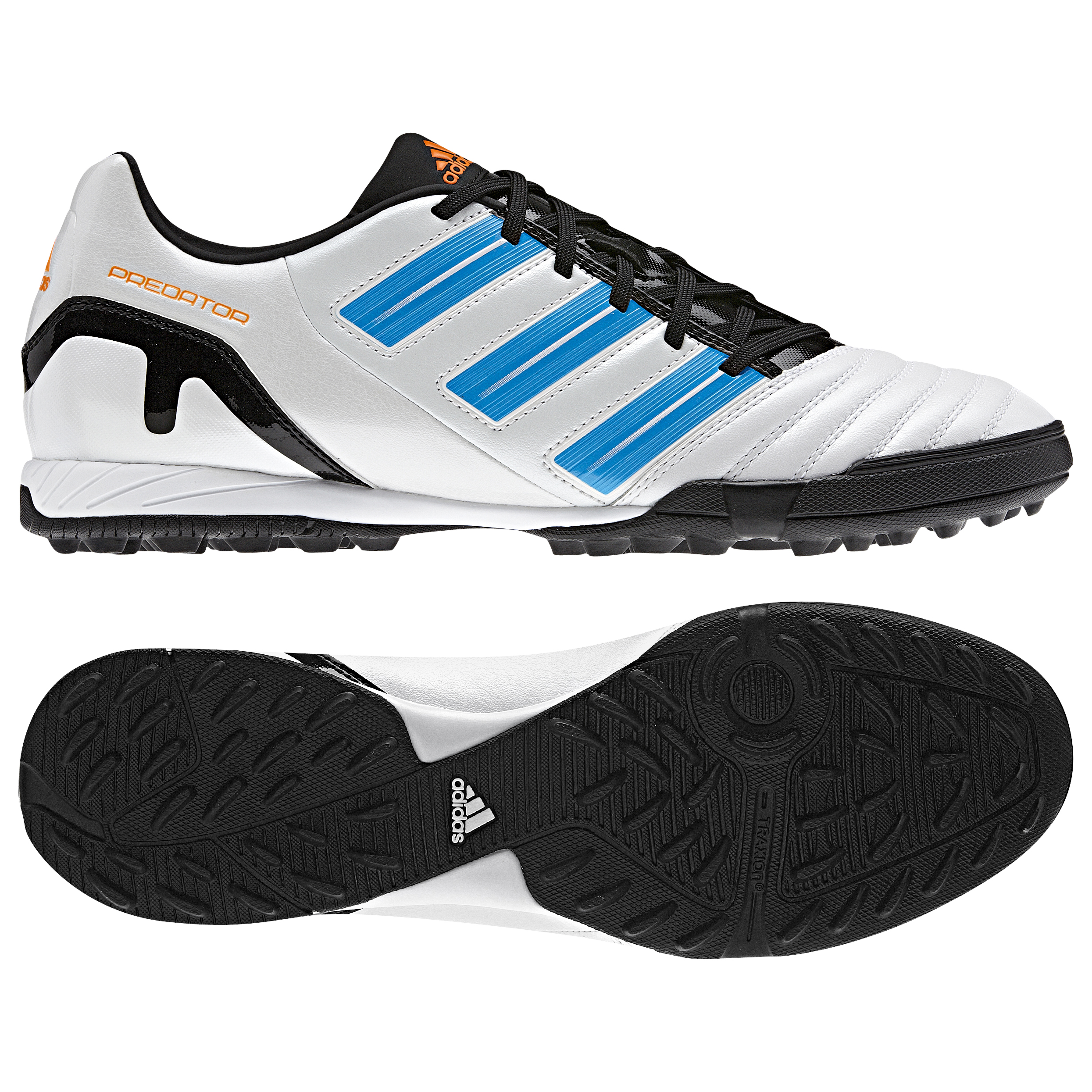 <br>adidas Predator Absolado TRX Astro Turf Trainers Predator Run Wht / Pred Sharp Blue Met / Warning