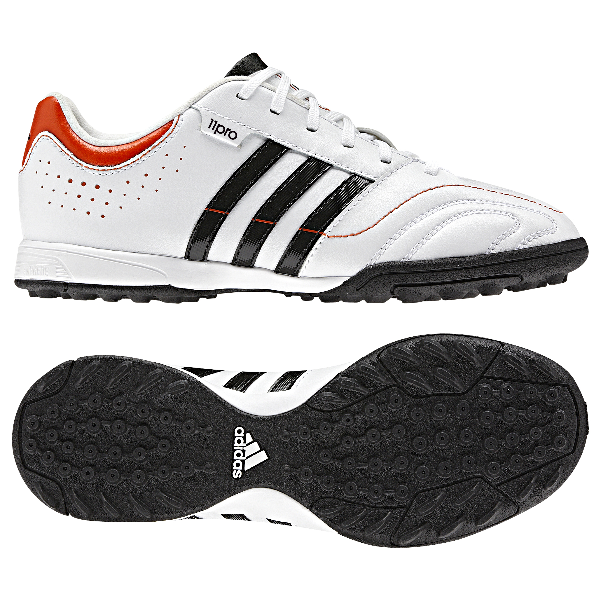 adidas 11Nova TRX Astro Turf Trainers - Kids - Running White/Black 1/High Energy S12