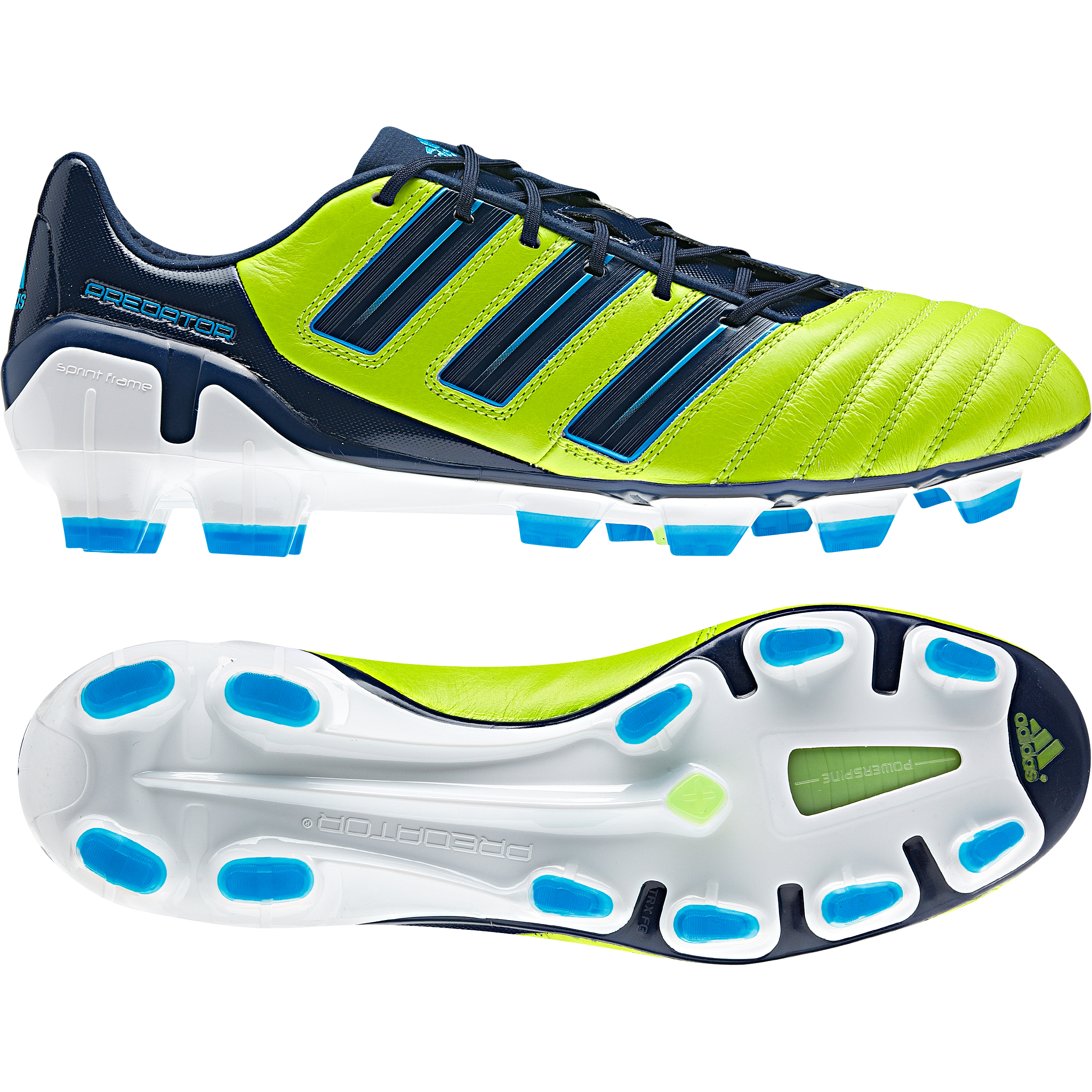 adipower Predator TRX FG Slime / Dark Indigo / Pred Sharp Blue Met.