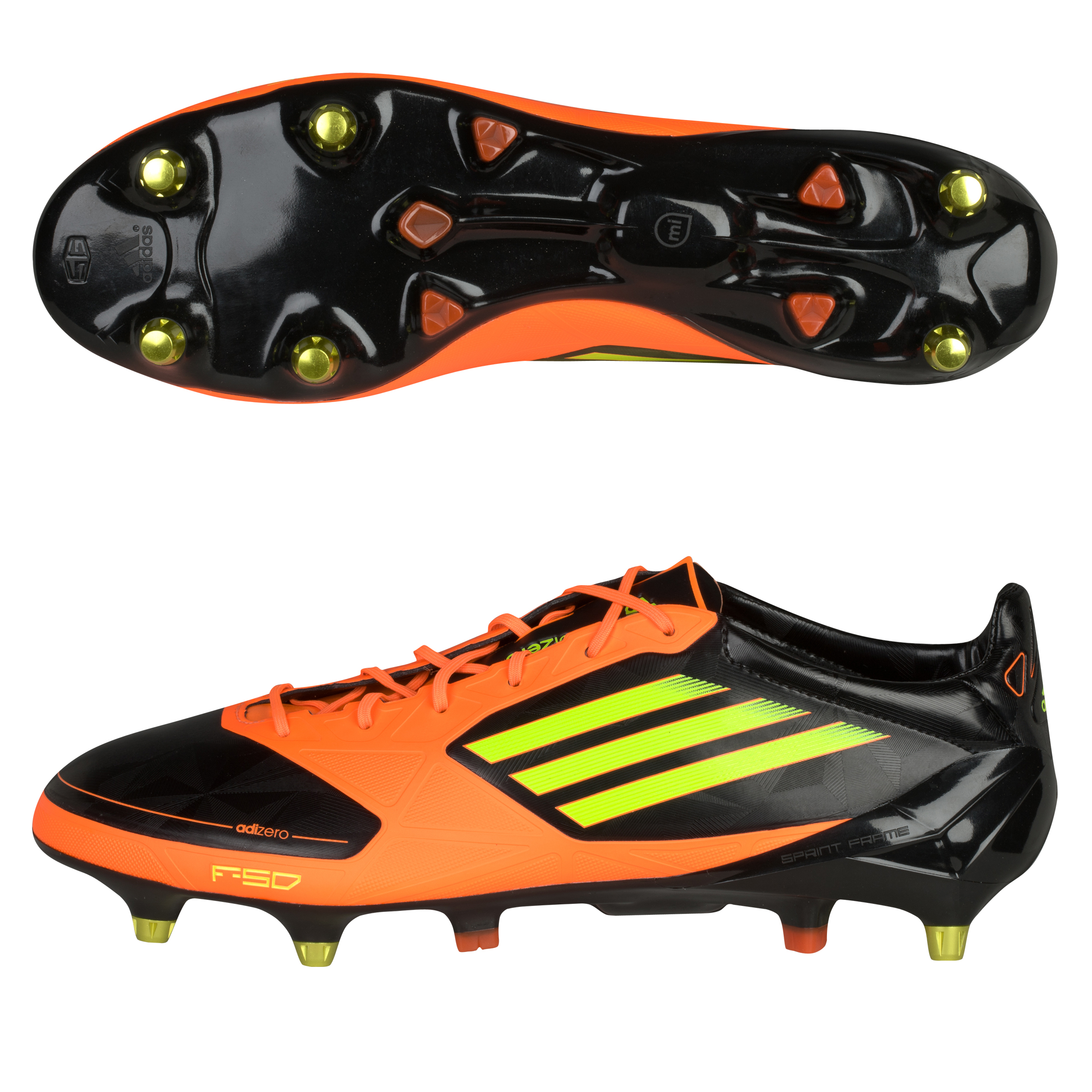 adidas F50 adizero TRX Soft Ground Synthetic Football Boots - Black 1/Electricity/Warning.