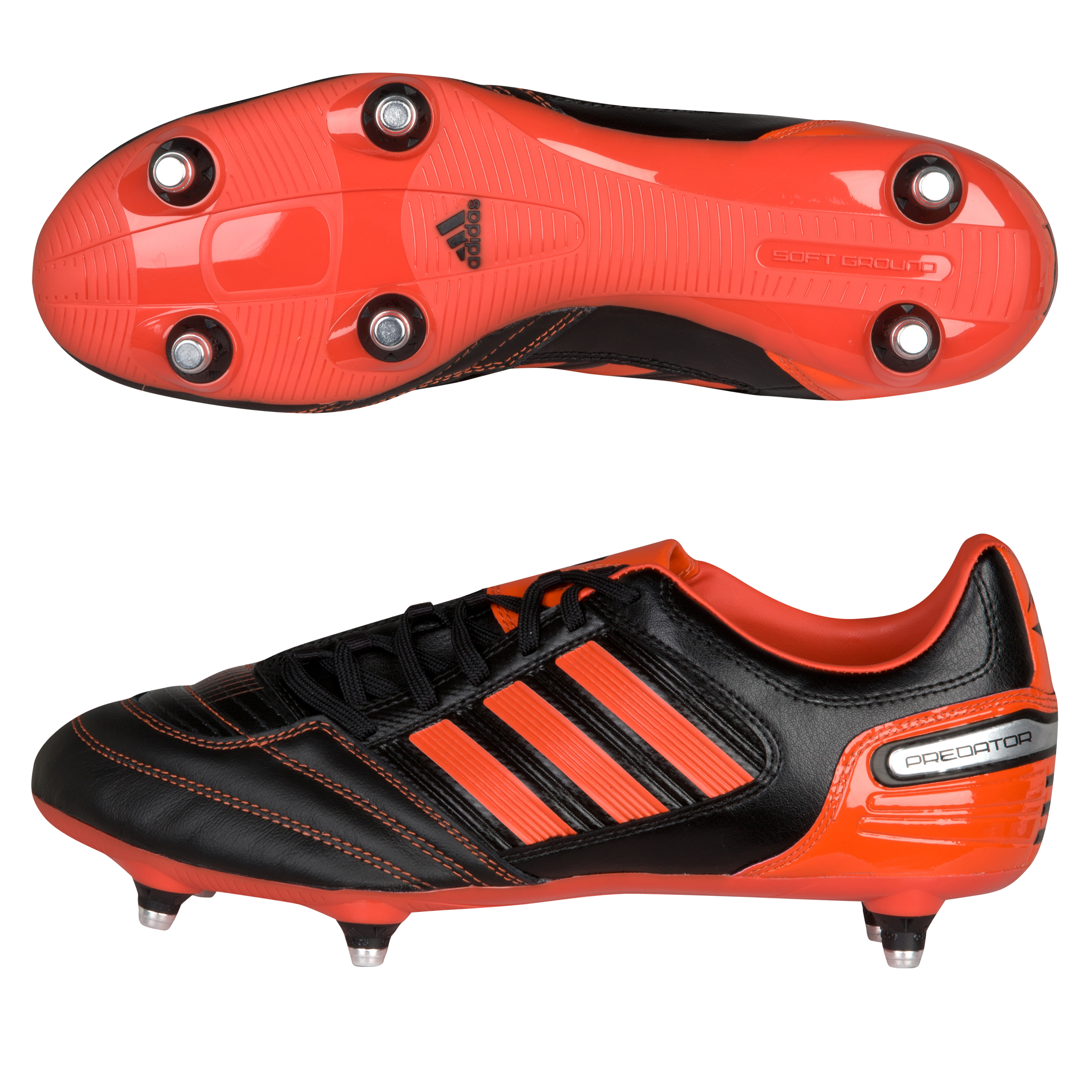 adidas Absolado RX Soft Ground Synthetic Rugby Boots - Black 1 - High Energy S12 - High Energy S12