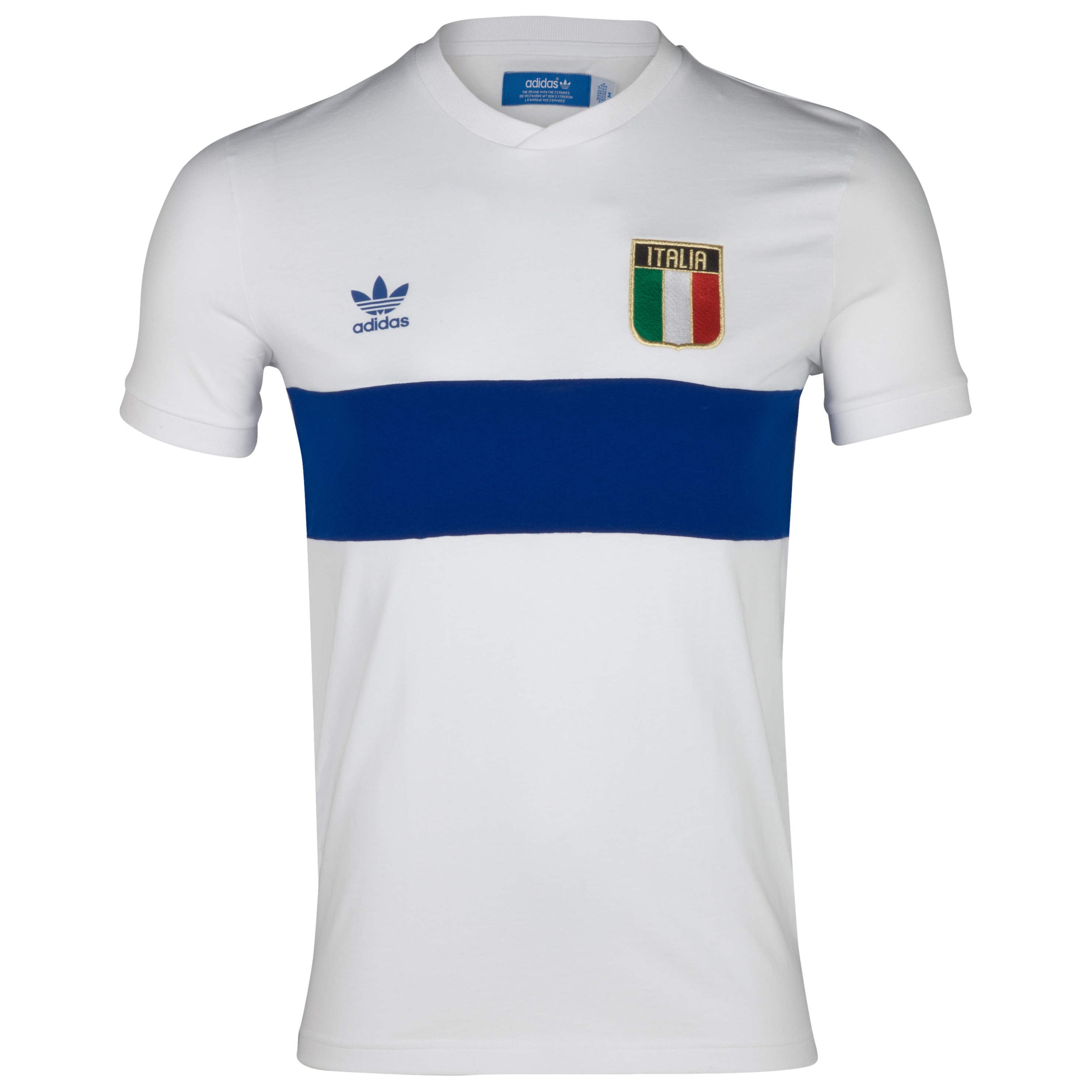 adidas Originals Italy T Shirt White~Collegiate Royal