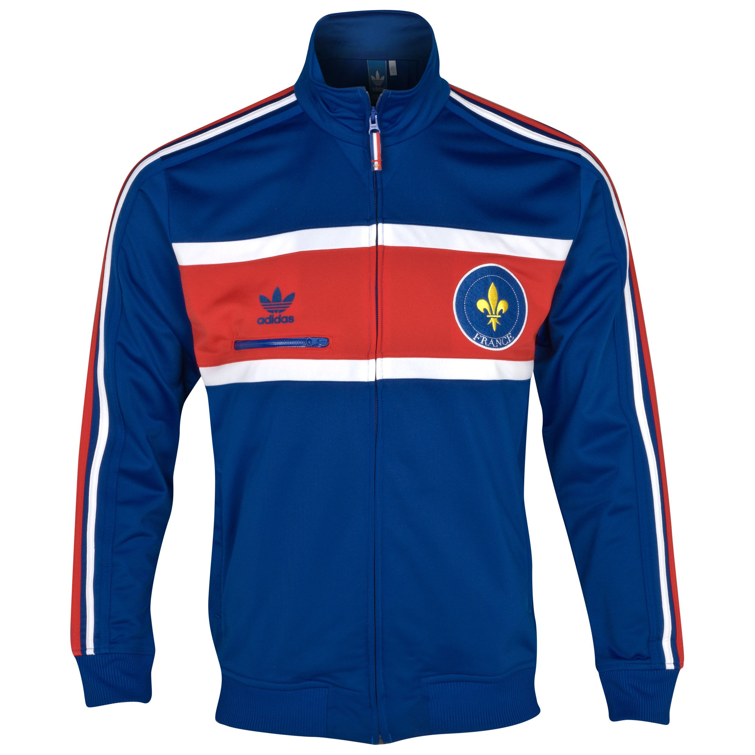adidas Originals France Track Top Collegiate Royal~Light Scarlet~White