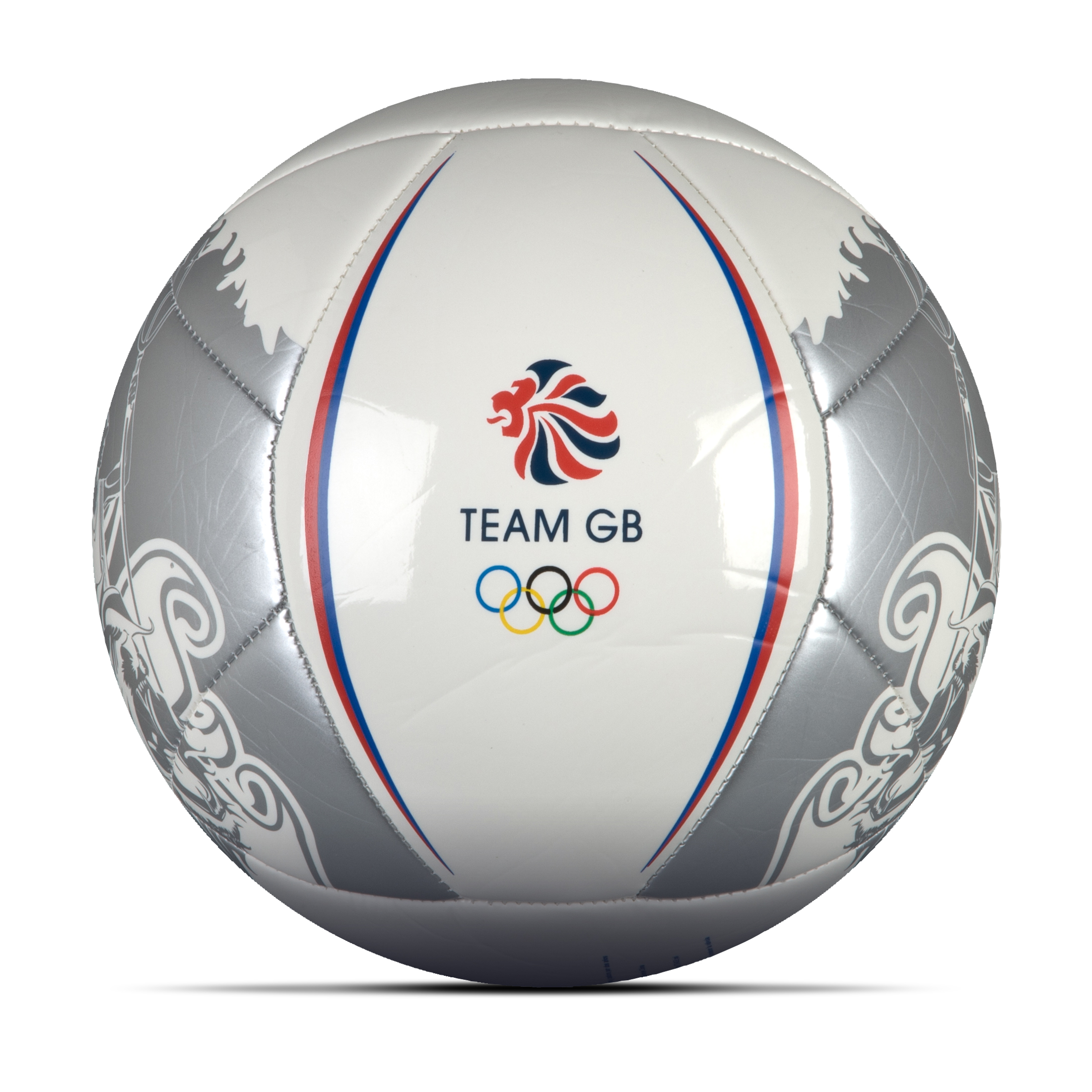 adidas Team GB Football - White-Metallic Silver-Red -Air Force Blue