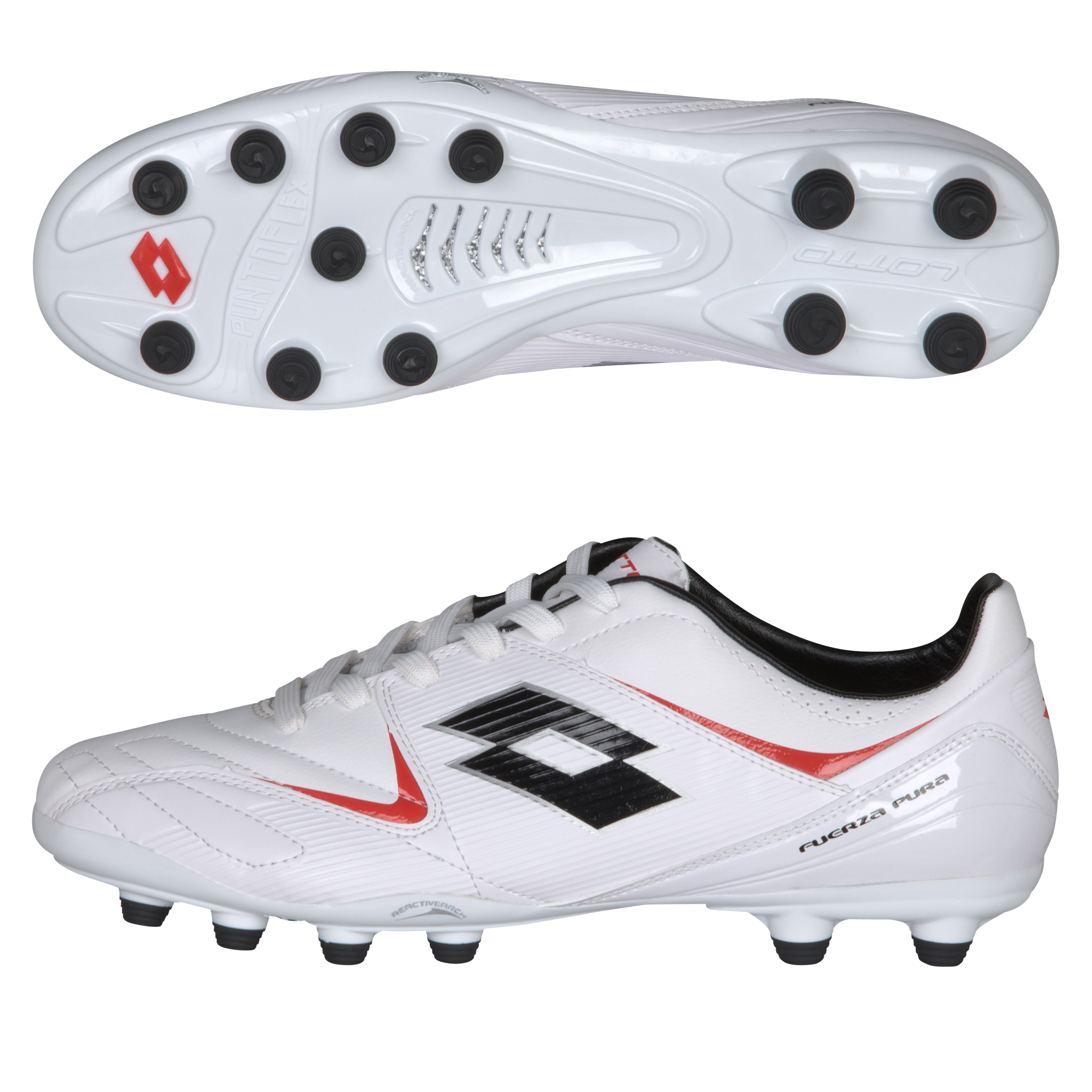 Lotto Fuerzapura II 500 FG White/Risk Red