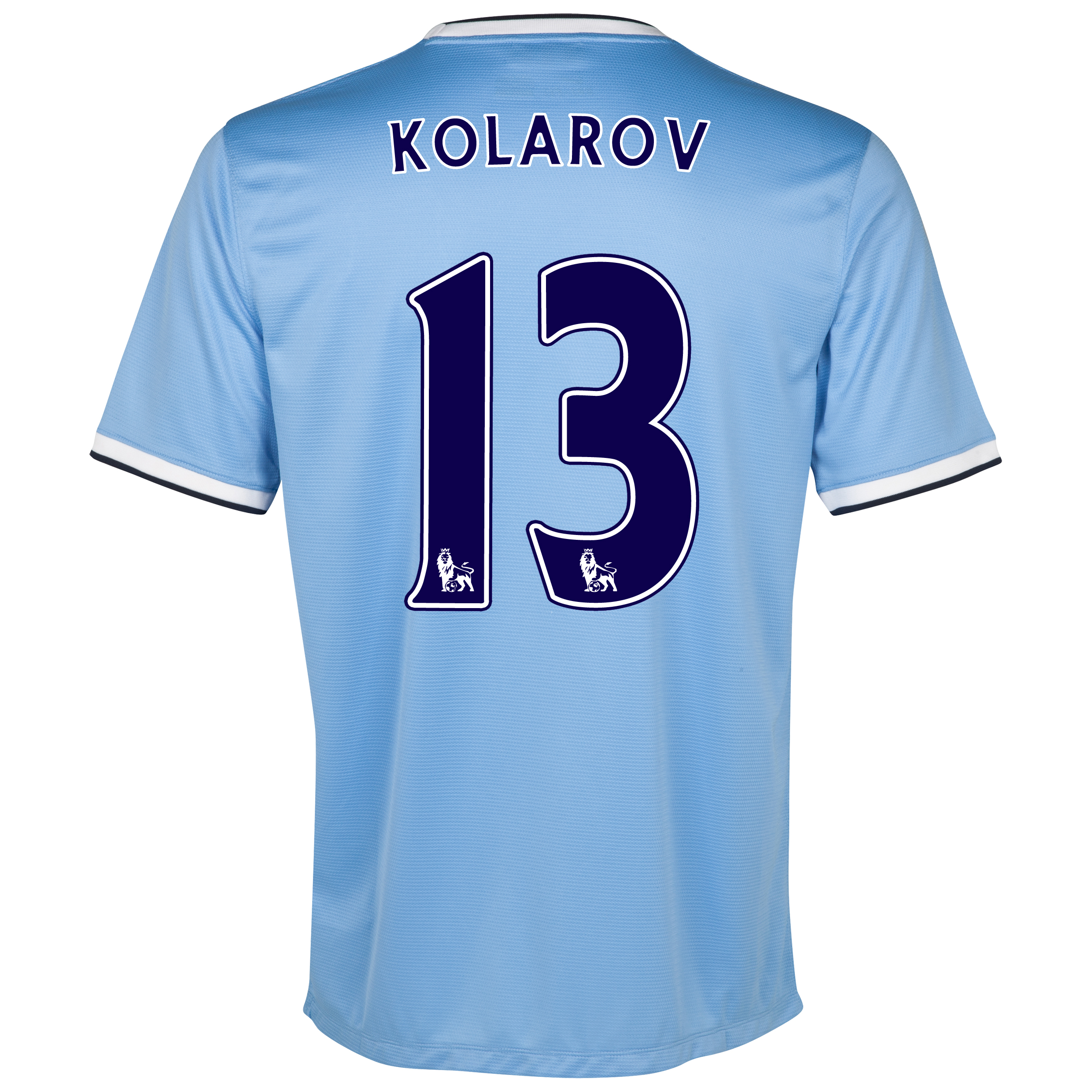 Manchester City Home Shirt 2013/14 with Kolarov 13 printing