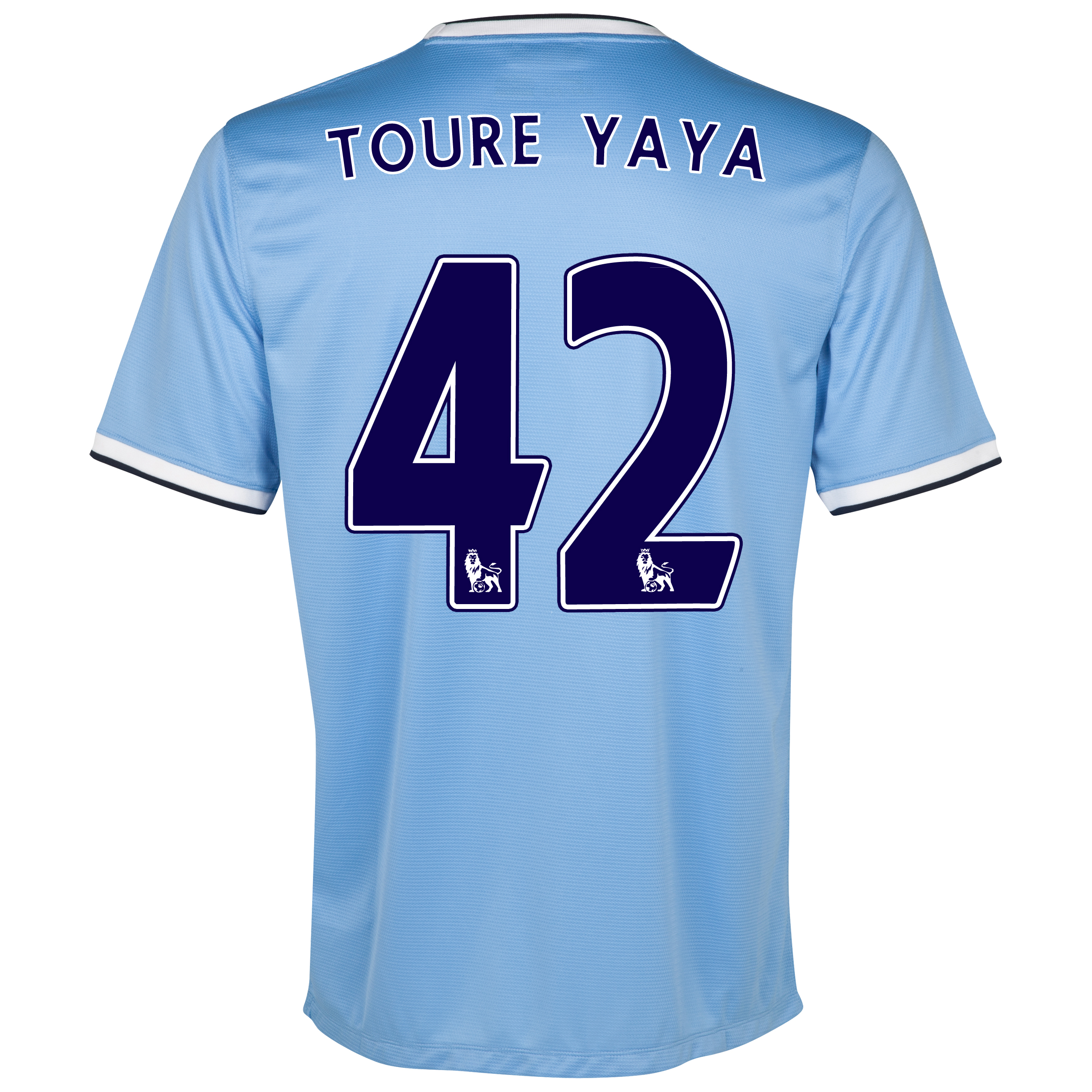 Manchester City Home Shirt 2013/14 with Toure Yaya 42 printing