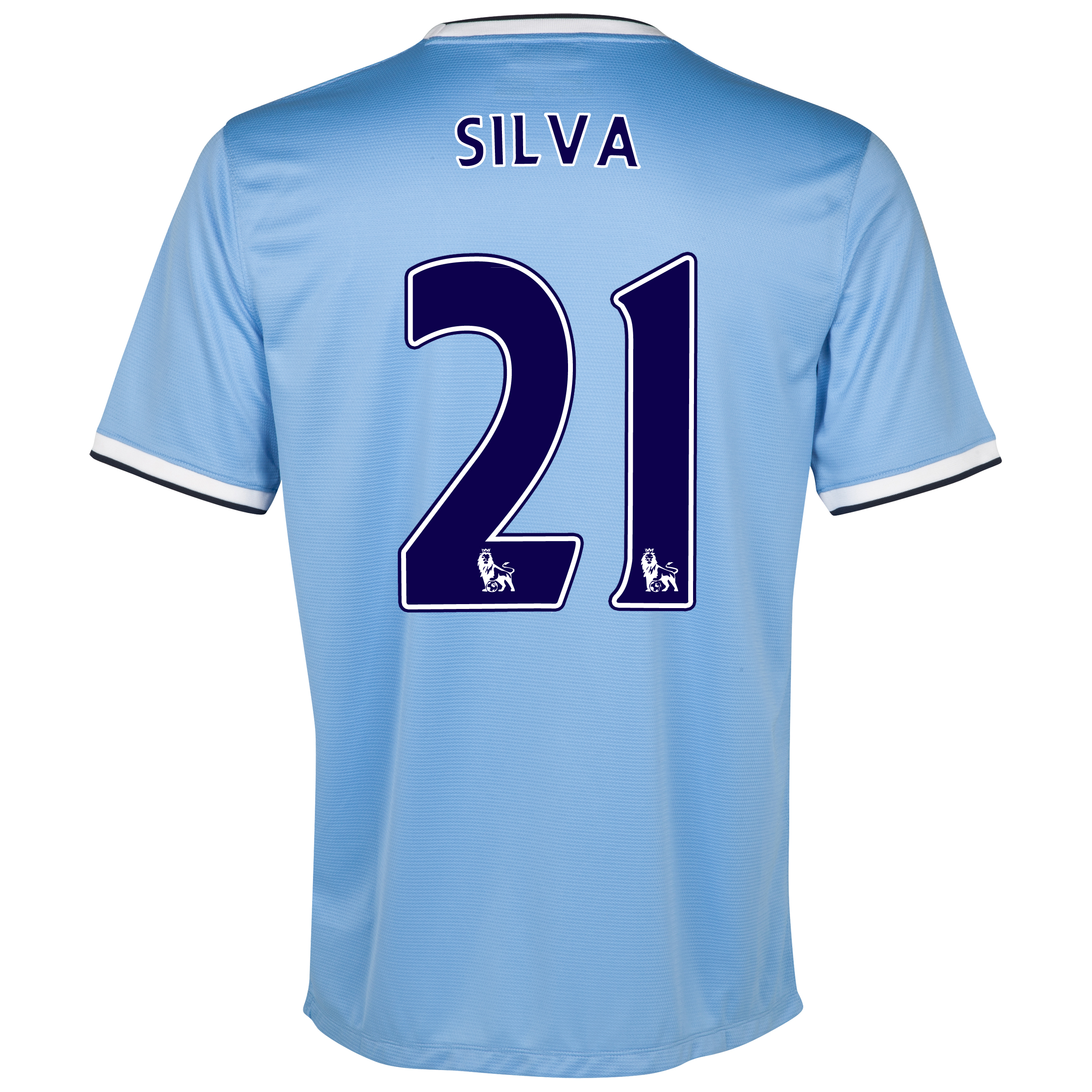 Manchester City Home Shirt 2013/14 - Junior with Silva 21 printing