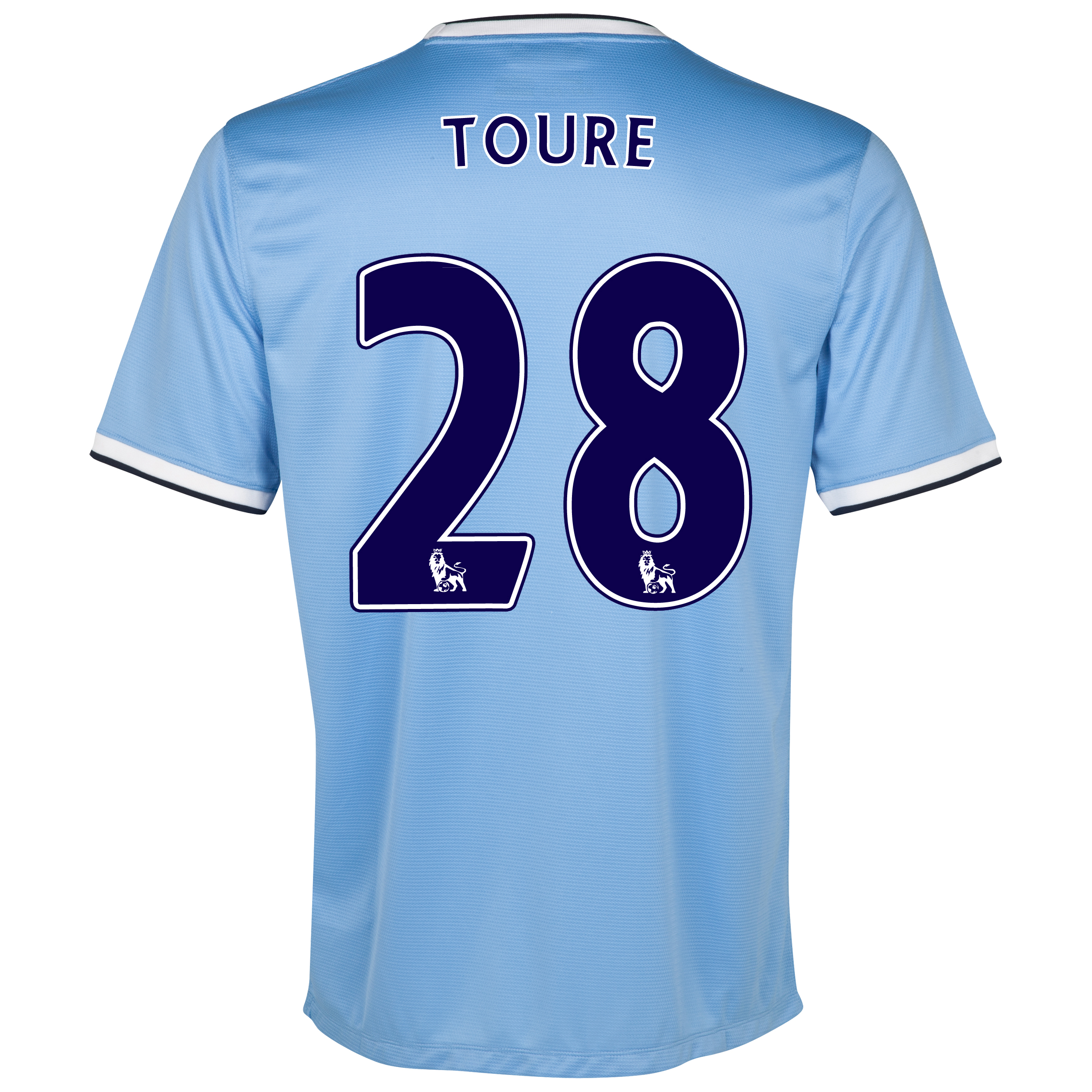 Manchester City Home Shirt 2013/14 - Junior with Toure 28 printing
