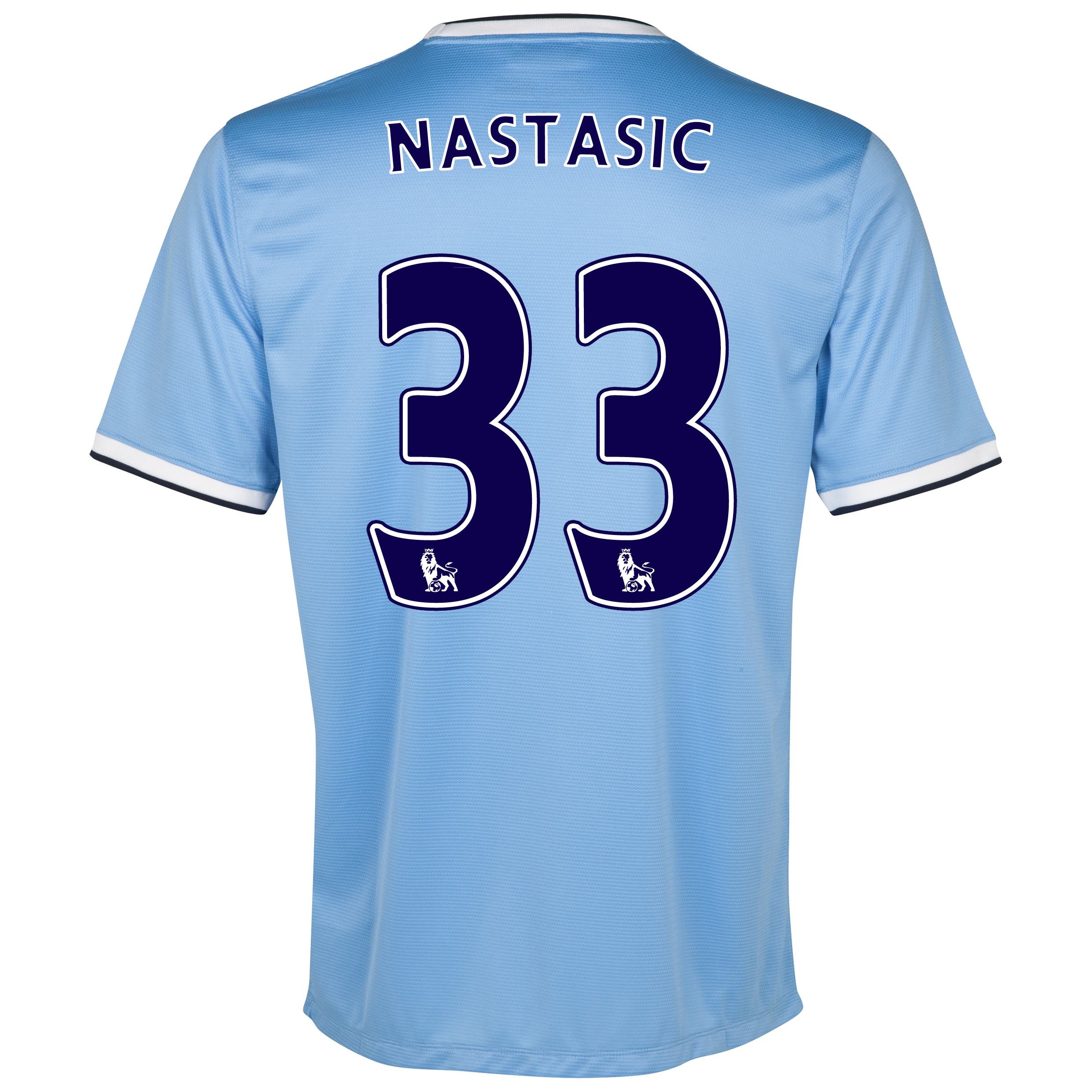 Manchester City Home Shirt 2013/14 - Junior with Nastasic 33 printing