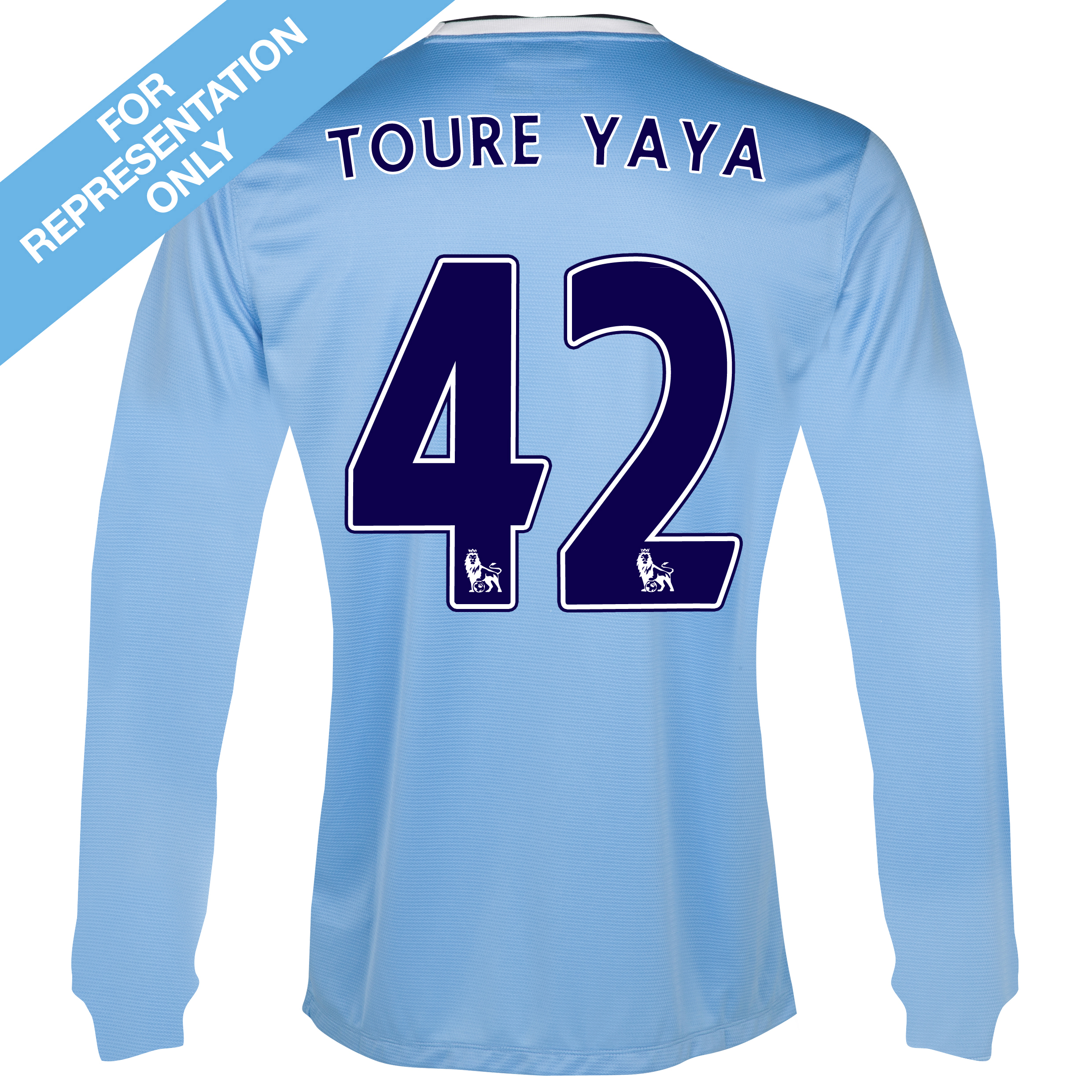 Manchester City Home Shirt 2013/14 - Long Sleeved - Junior with Toure Yaya 42 printing