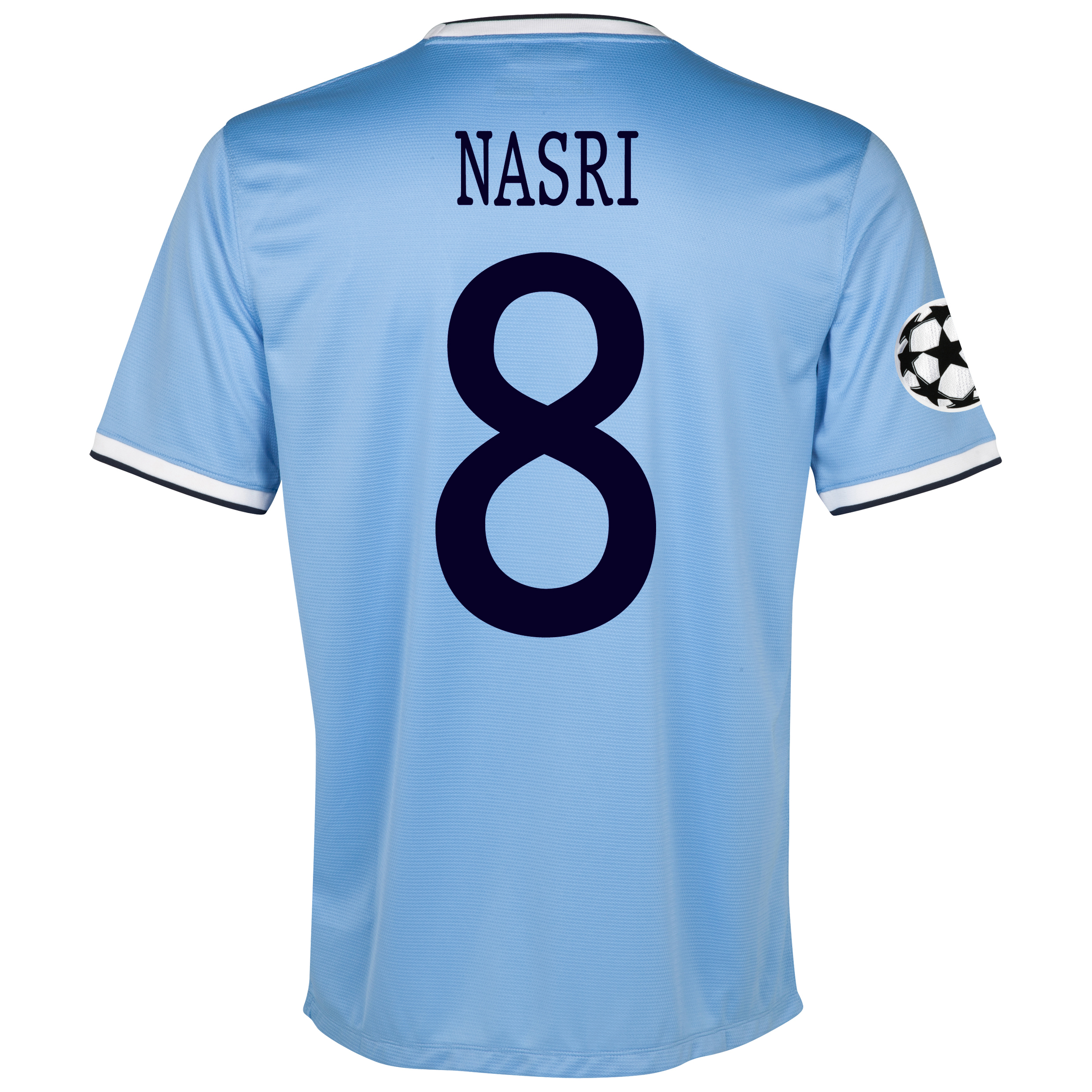 Manchester City UEFA Champions League Home Shirt 2013/14 - Junior with Nasri 8 printing