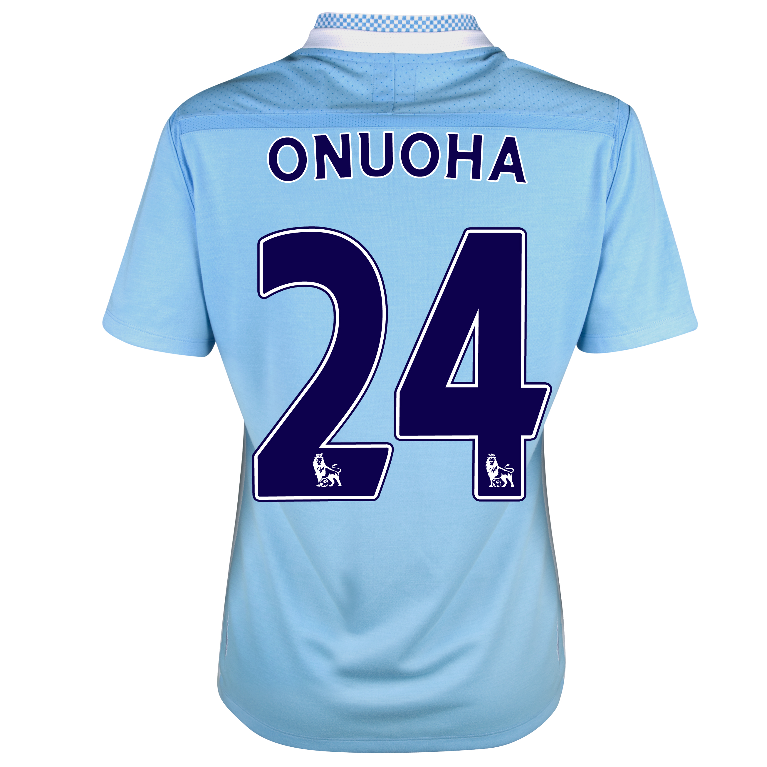 Manchester City Home Shirt 2011-12 - Womens with Onuoha 24 printing