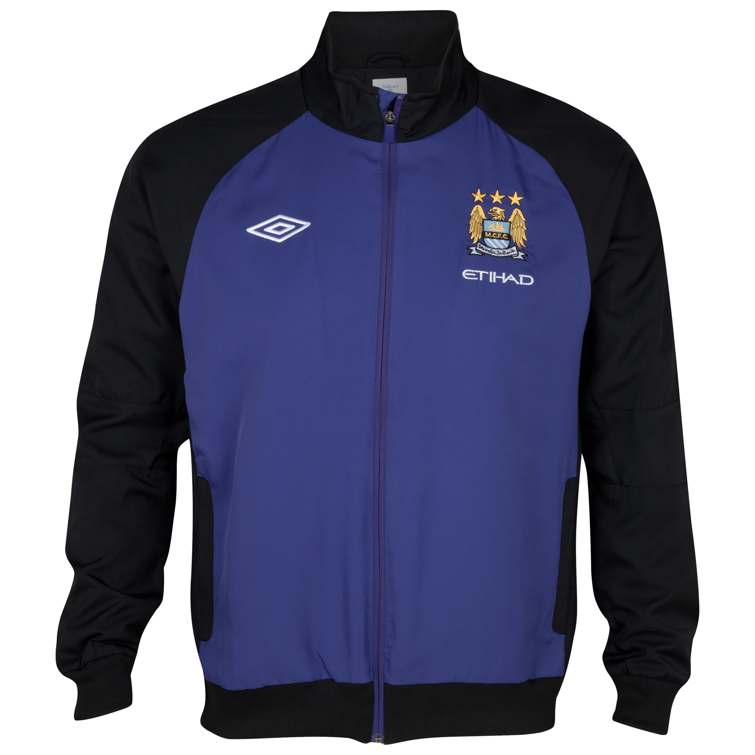 Manchester City Training Woven Jacket - Deep Wisteria / Black