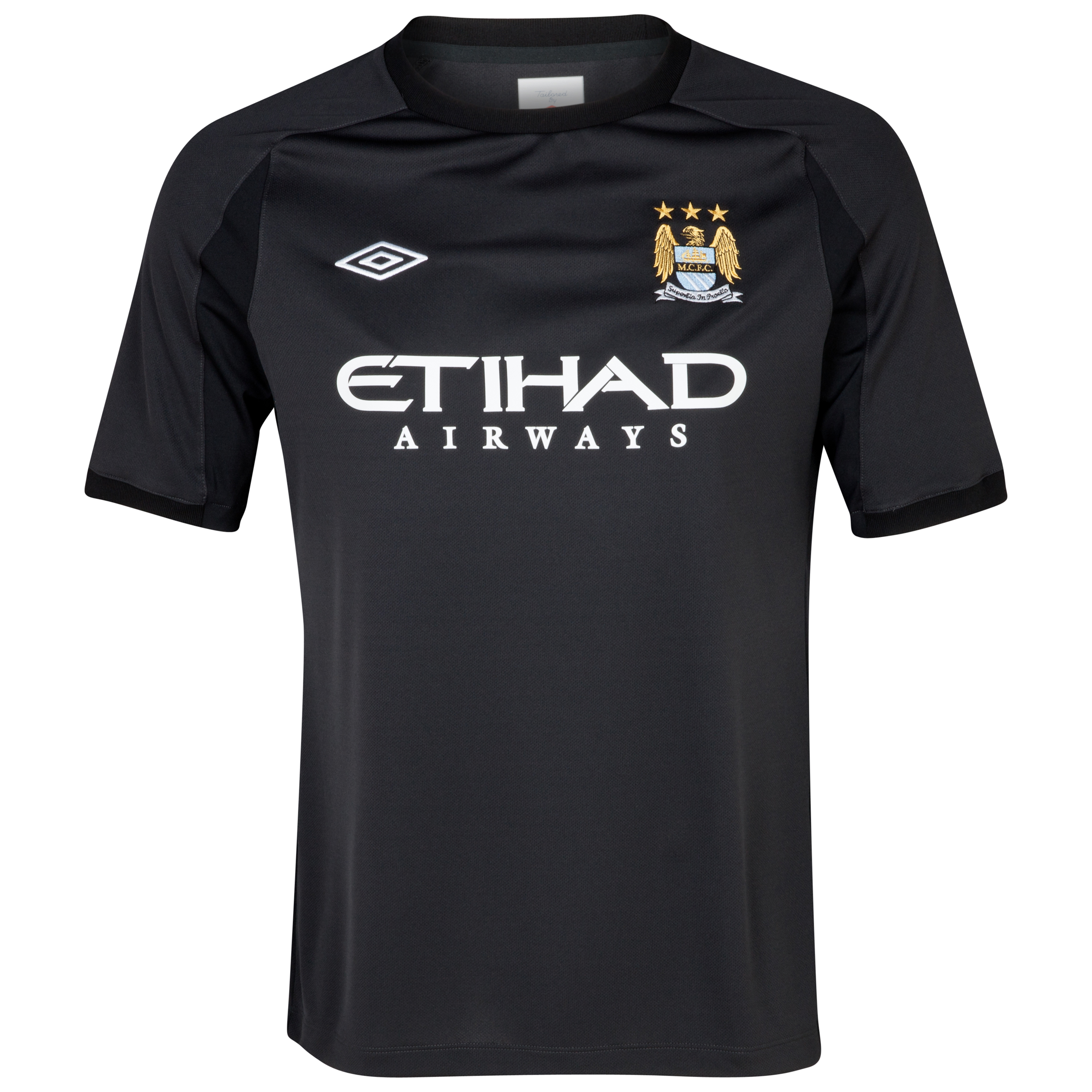 Manchester City Training T-Shirt - Junior - Black