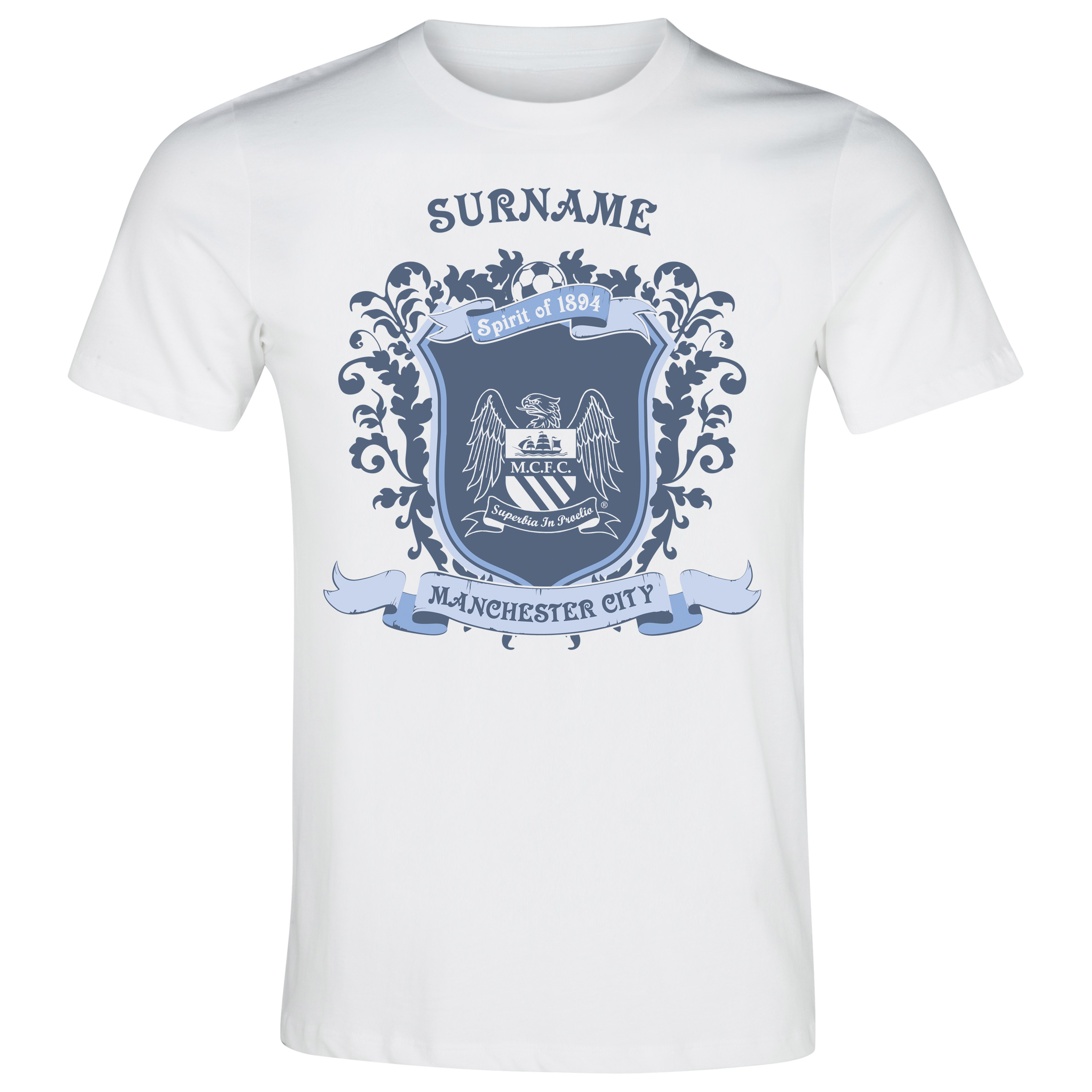 Manchester City Personalised  Spirit of Manchester City T-Shirt