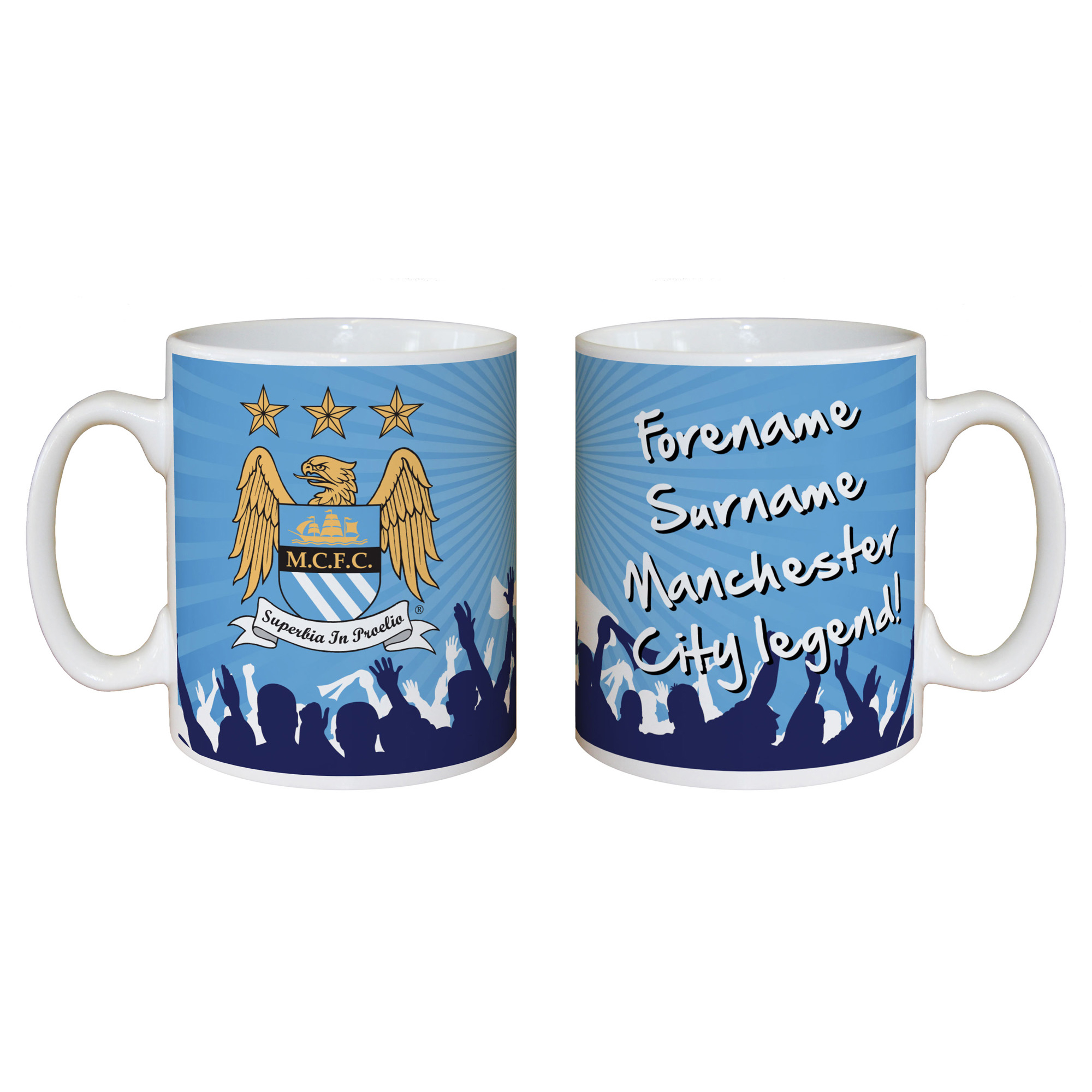 Manchester City Personalised Legend Mug