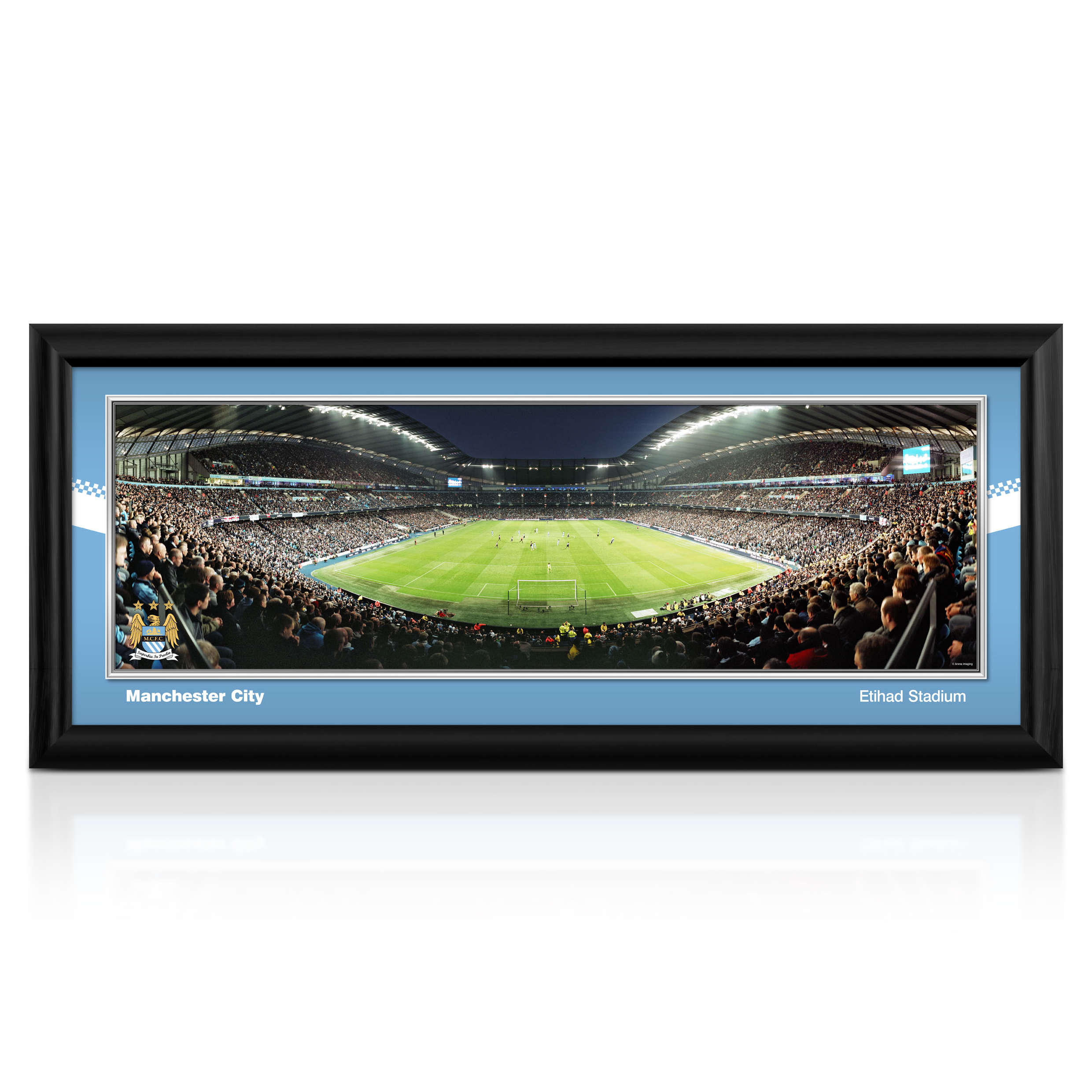 Manchester City 30 Matchday Night Stadium Panoramic