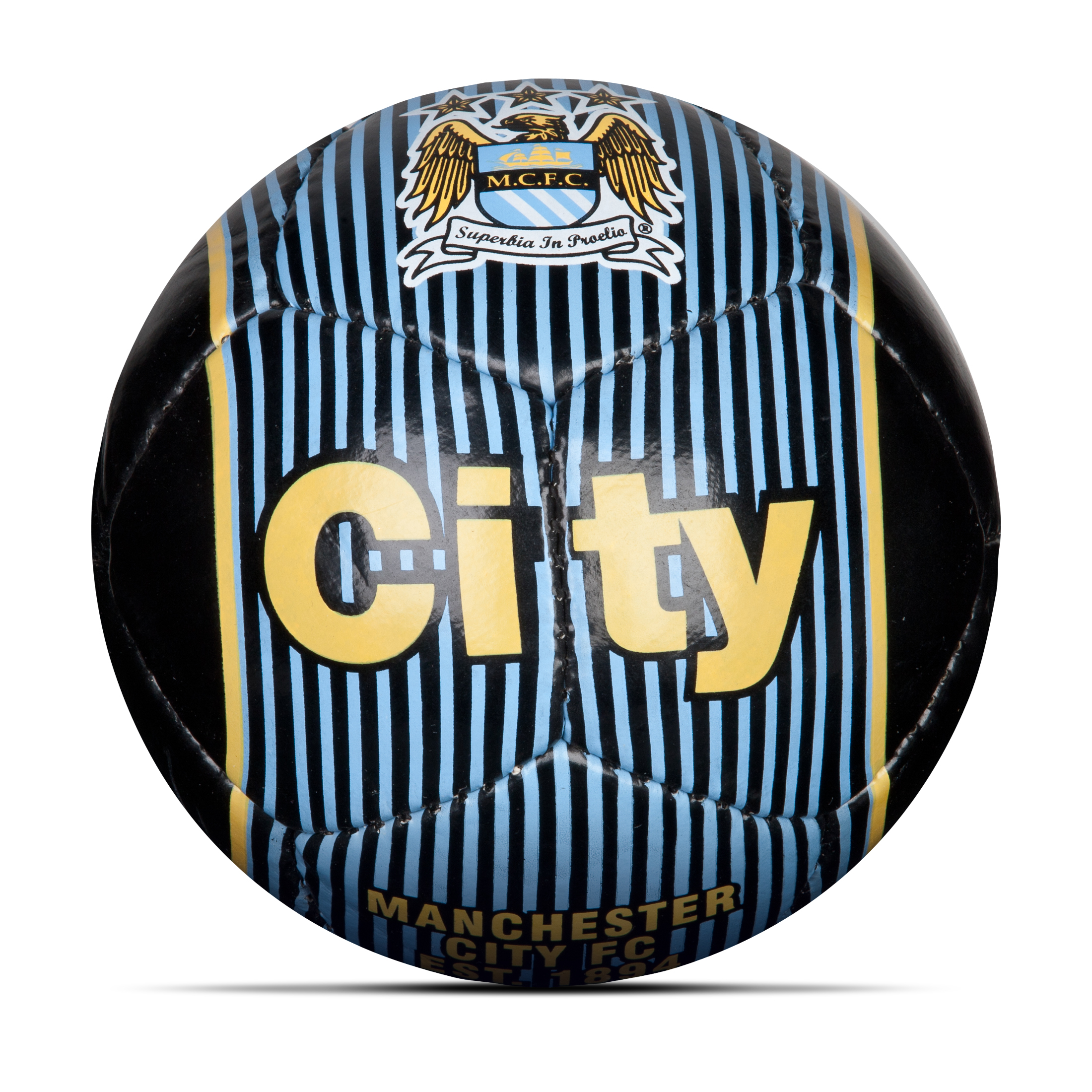 Manchester City Home Football - Size 2 - Black/Sky