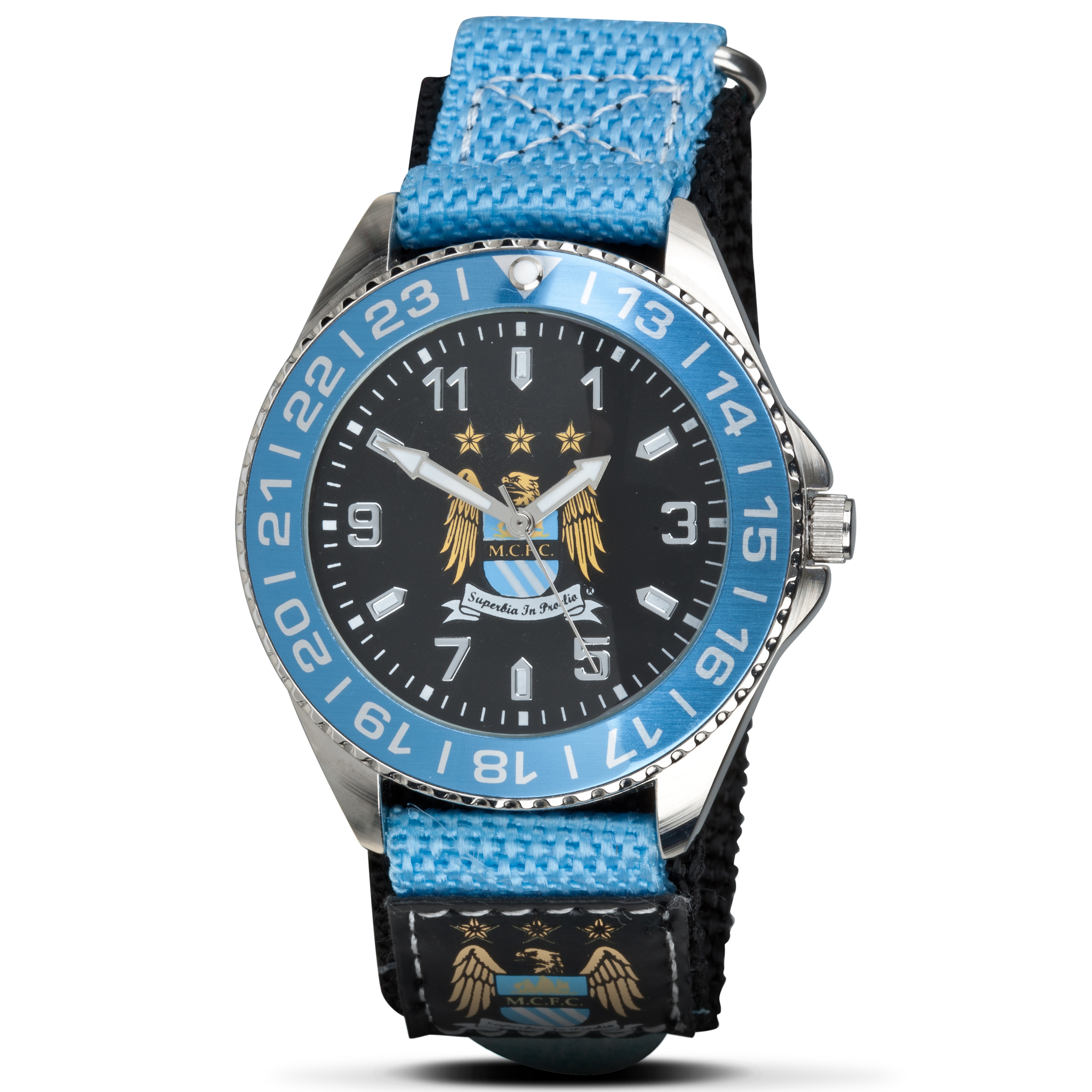 Manchester City Mens Velcro Watch