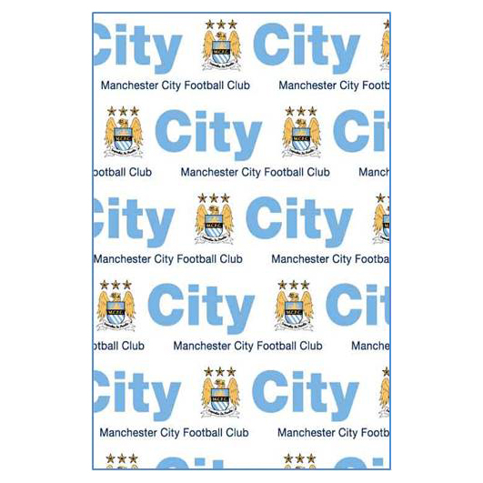 Manchester City Gift Wrap and Tags