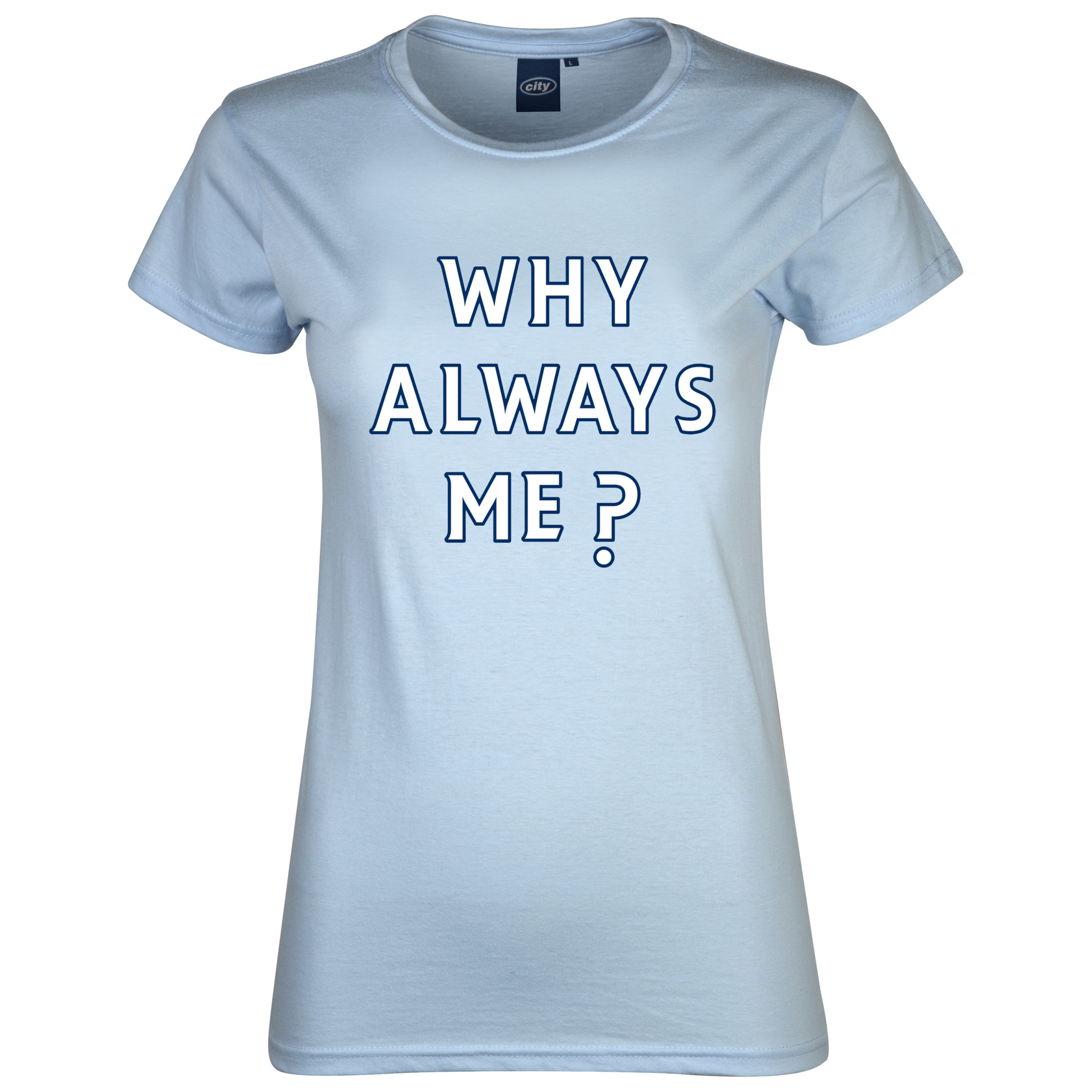 Manchester City Why T-Shirt - Sky - Womens