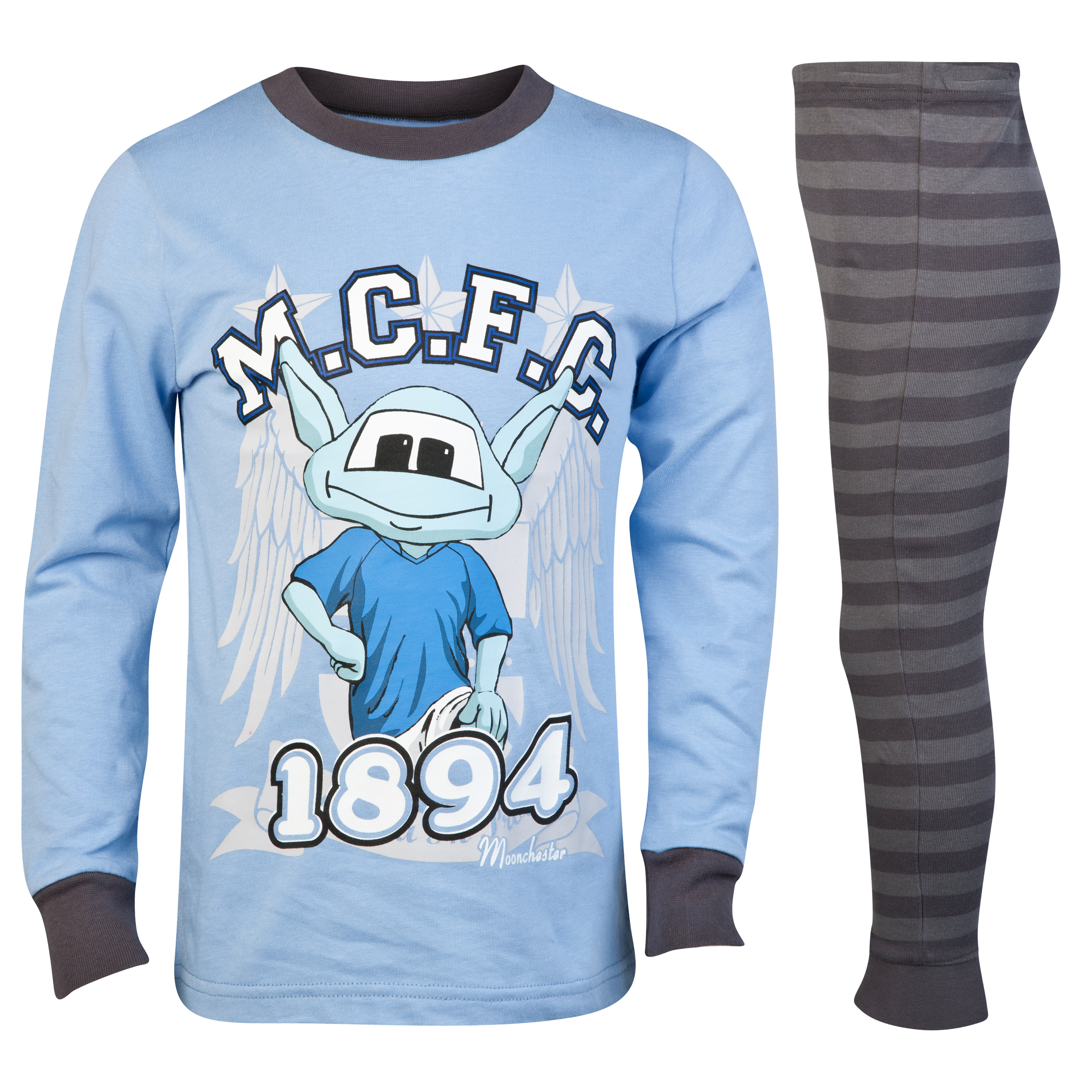 Manchester City Moonchester Pyjama - Sky/Black - Infant Boys