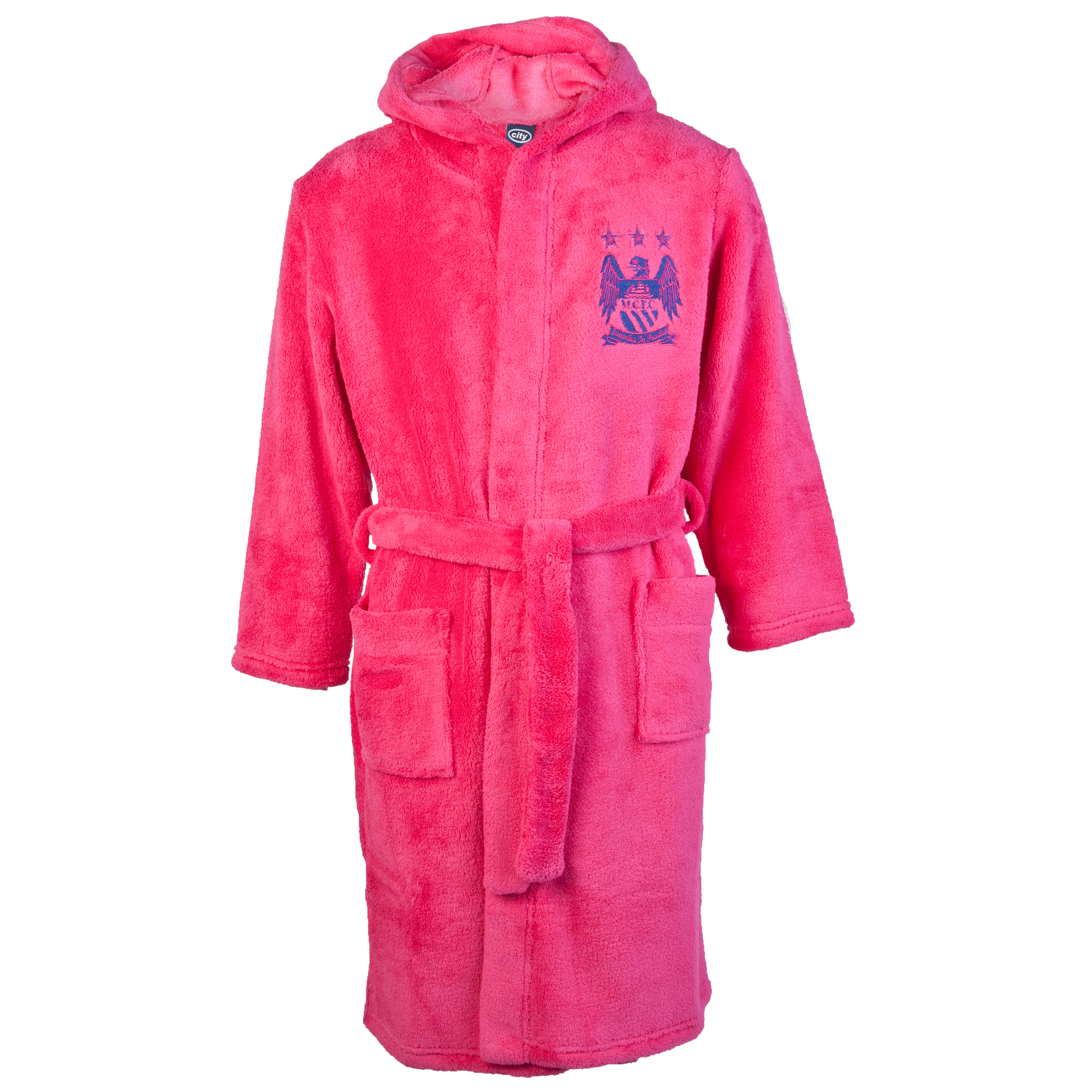 Manchester City Supersoft Robe - Pink - Girls