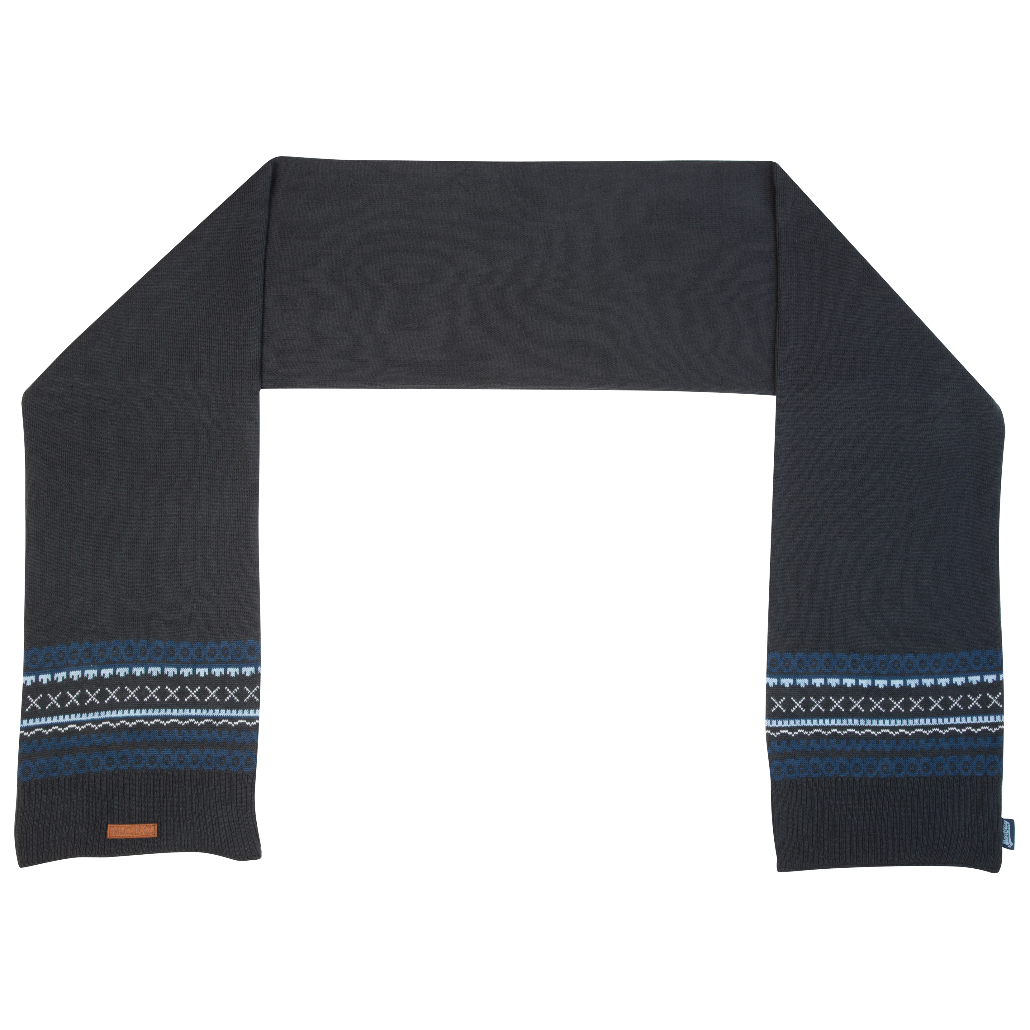 Manchester City Bellevue Scarf - Charcoal/Sky