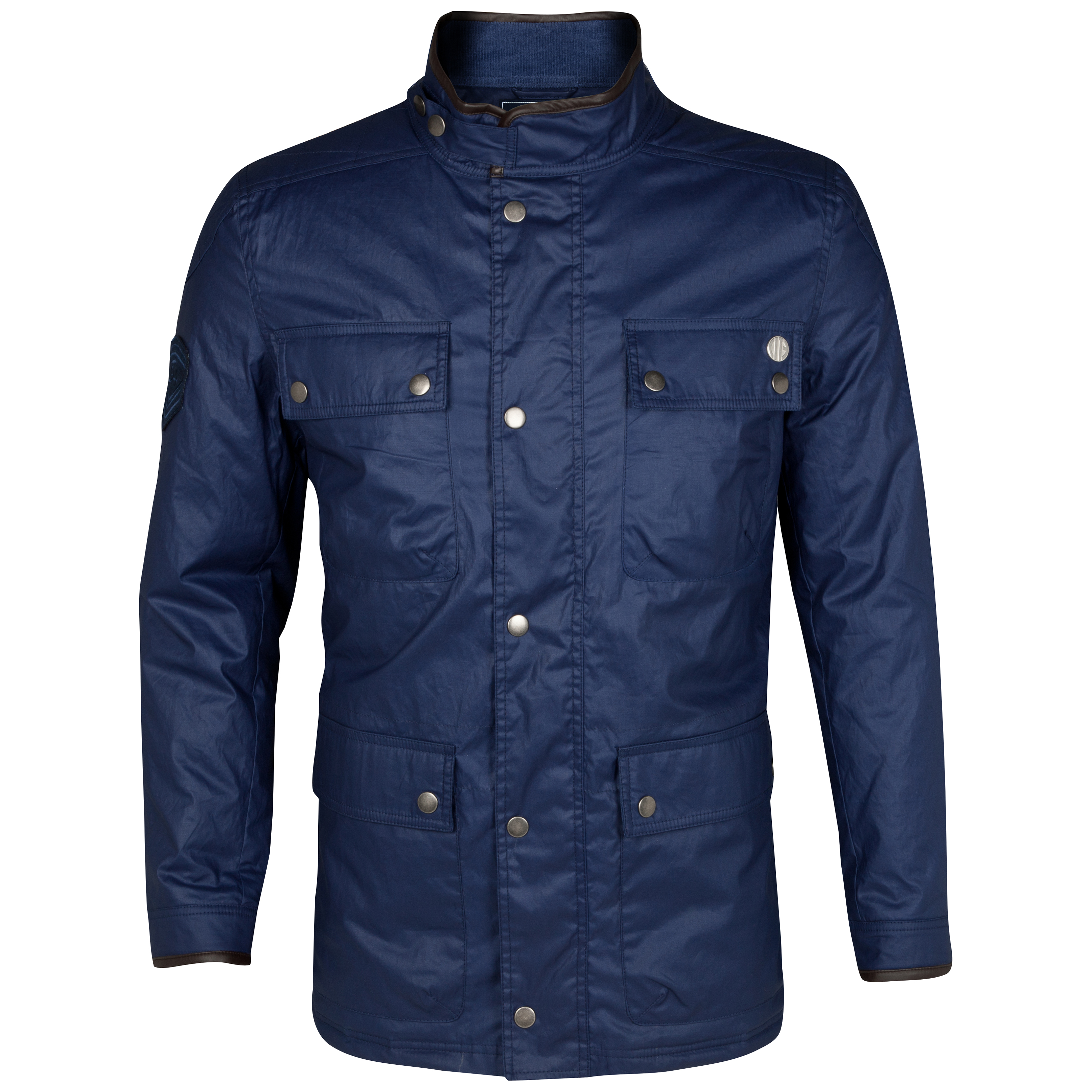 Manchester City New England Wax Jacket - Navy
