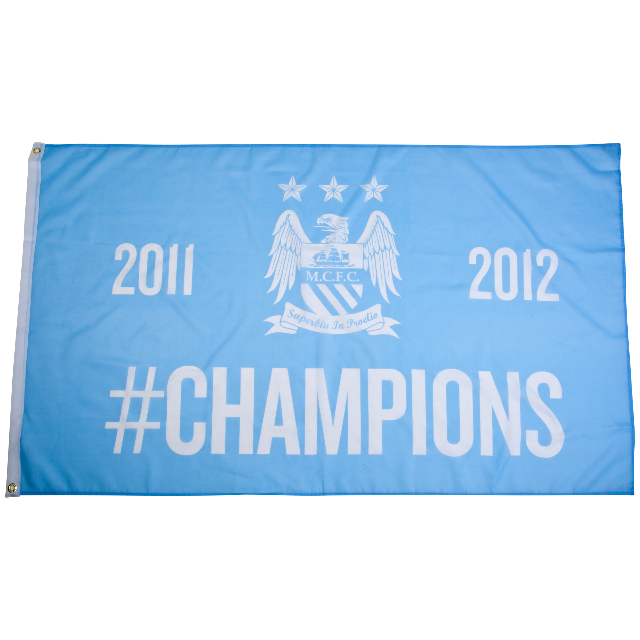 Manchester City #Champions 11/12 5x3 Flag