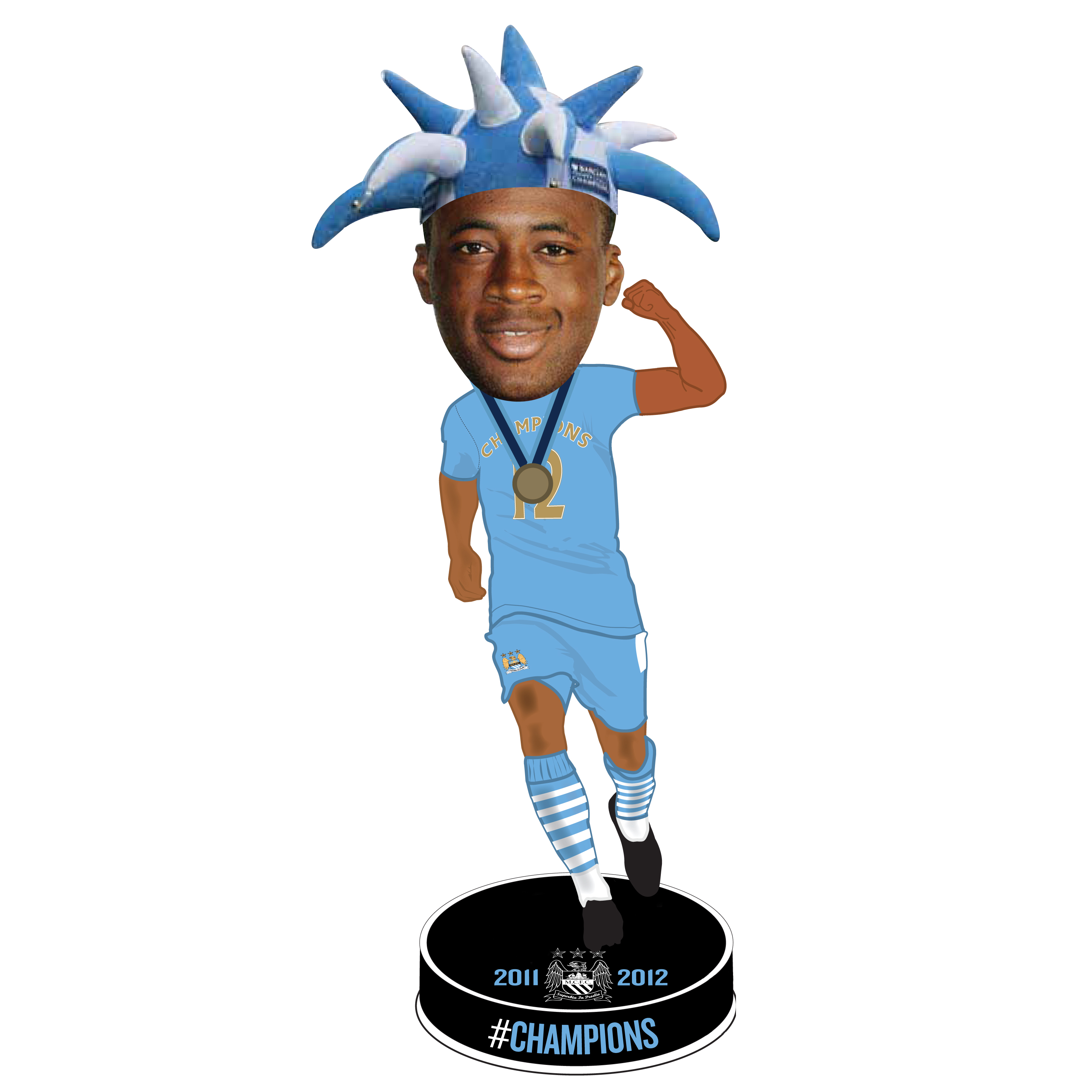Manchester City #Champions 11/12 Toure Bobble Head