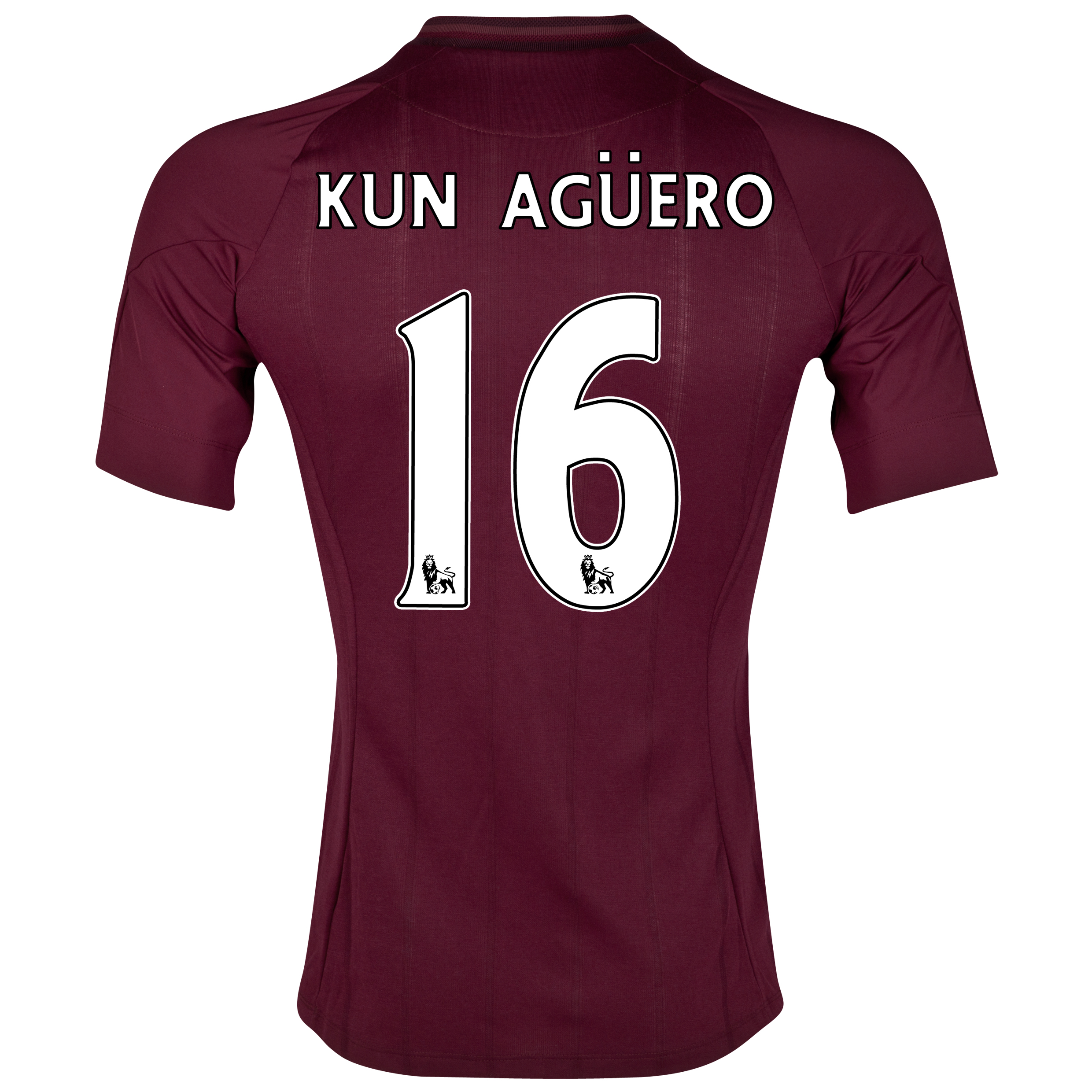 Manchester City Away Shirt 2012/13 with Kun Agüero  16 printing