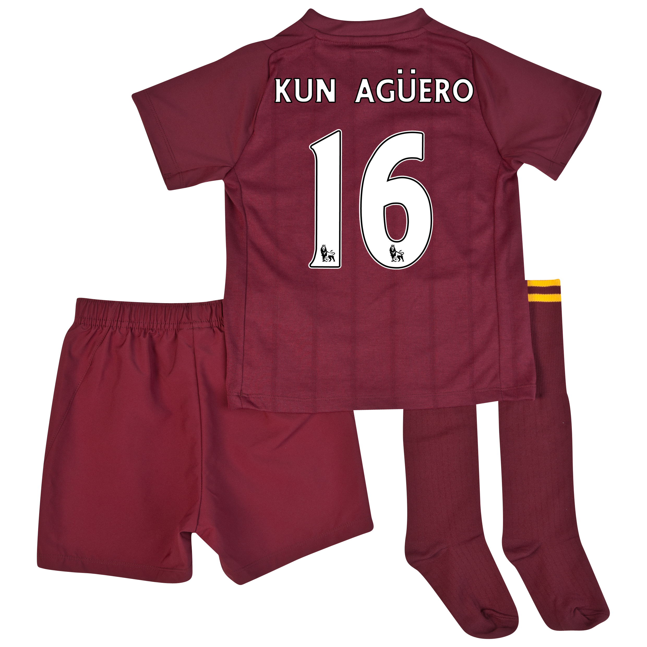 Manchester City Away Infant Kit 2012/13 with Kun Agüero  16 printing