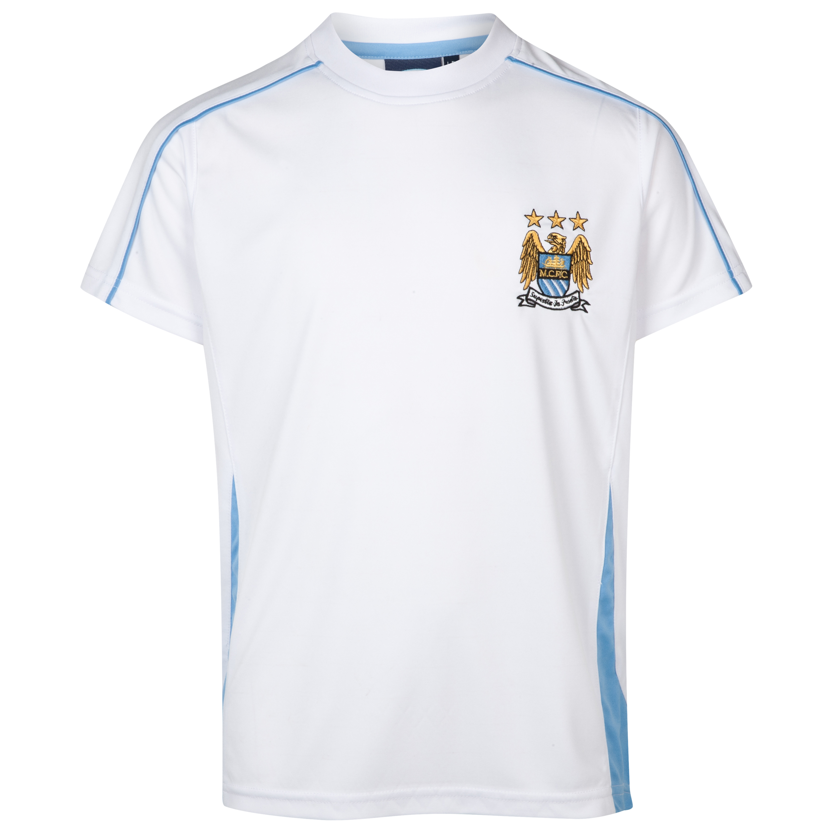 Manchester City Essential Sheen T-Shirt - White - Older Boys