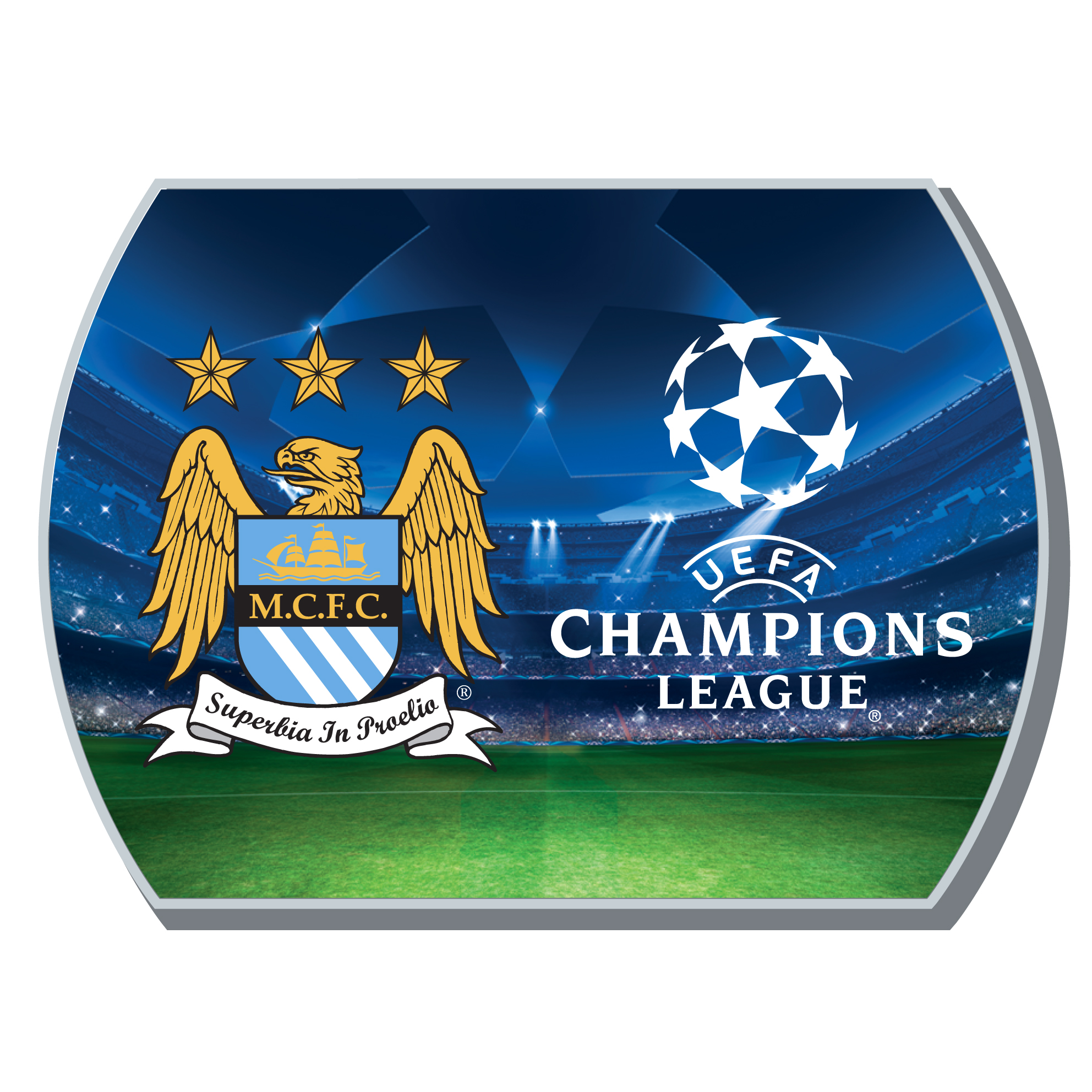Manchester City Champions League Fridge Magnet