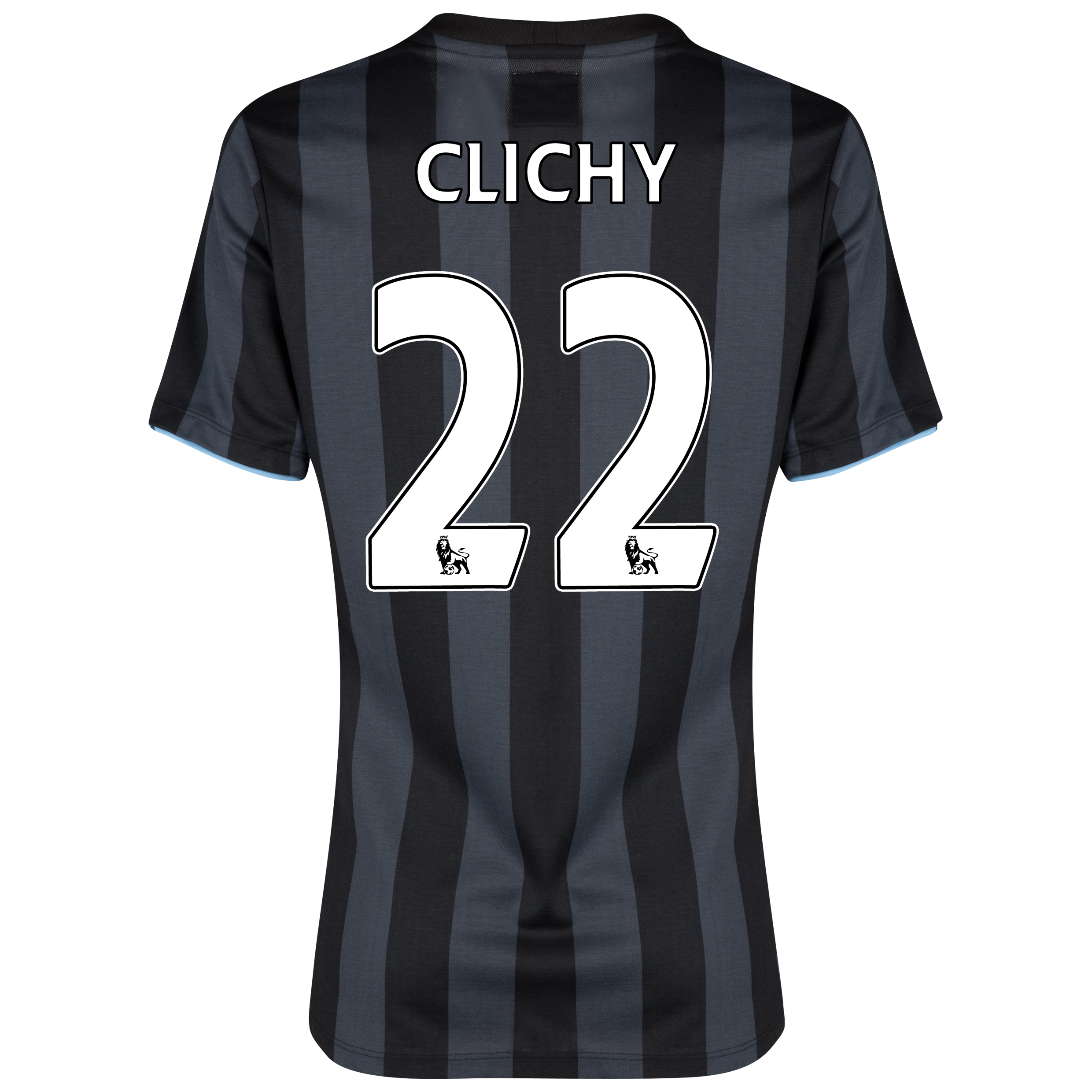 Manchester City Third Shirt 2012/13 - Womens with (FAPL) Clichy 22 printing