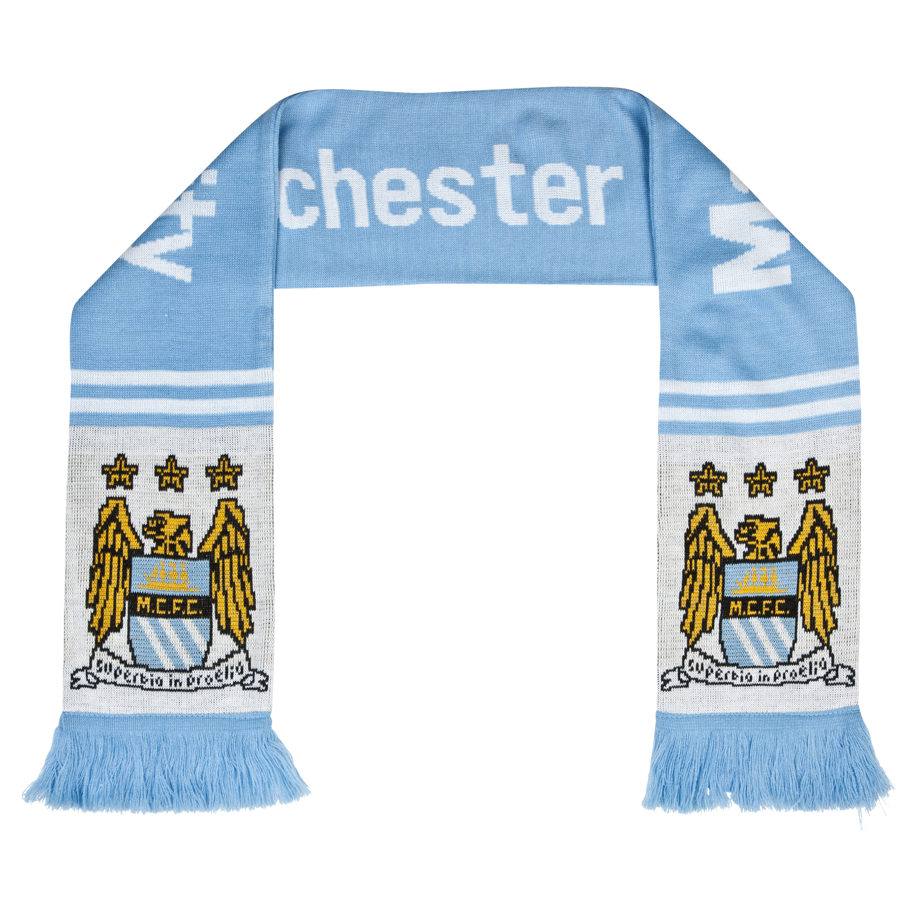 Manchester City Crest Jacquard Scarf