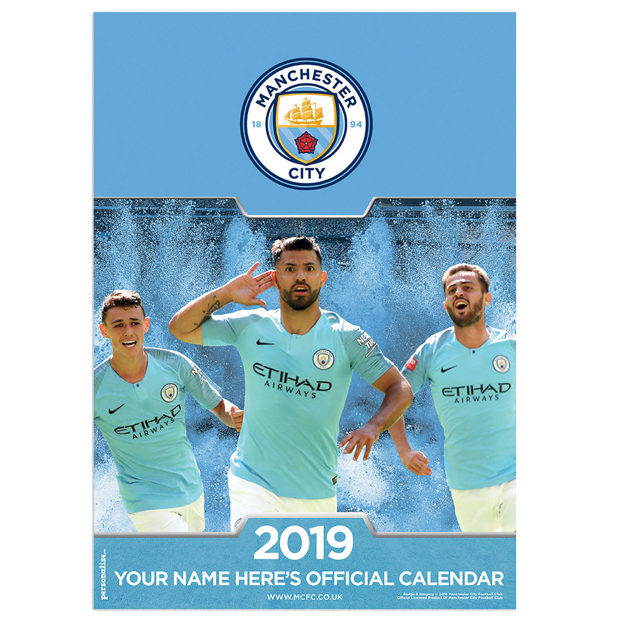Manchester City 2013 Personalised Calendar