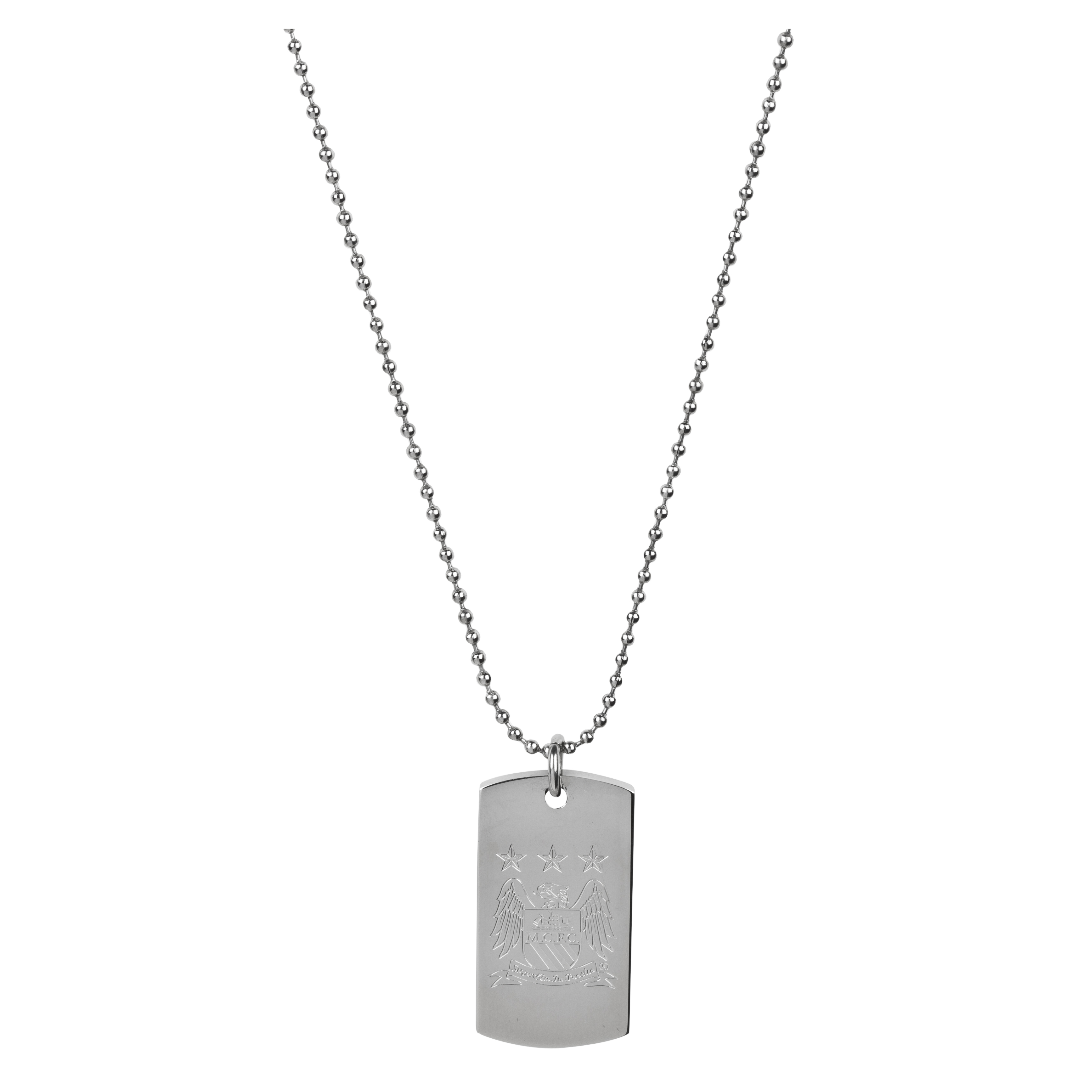 Manchester City Stainless Steel Crest Dog Tag