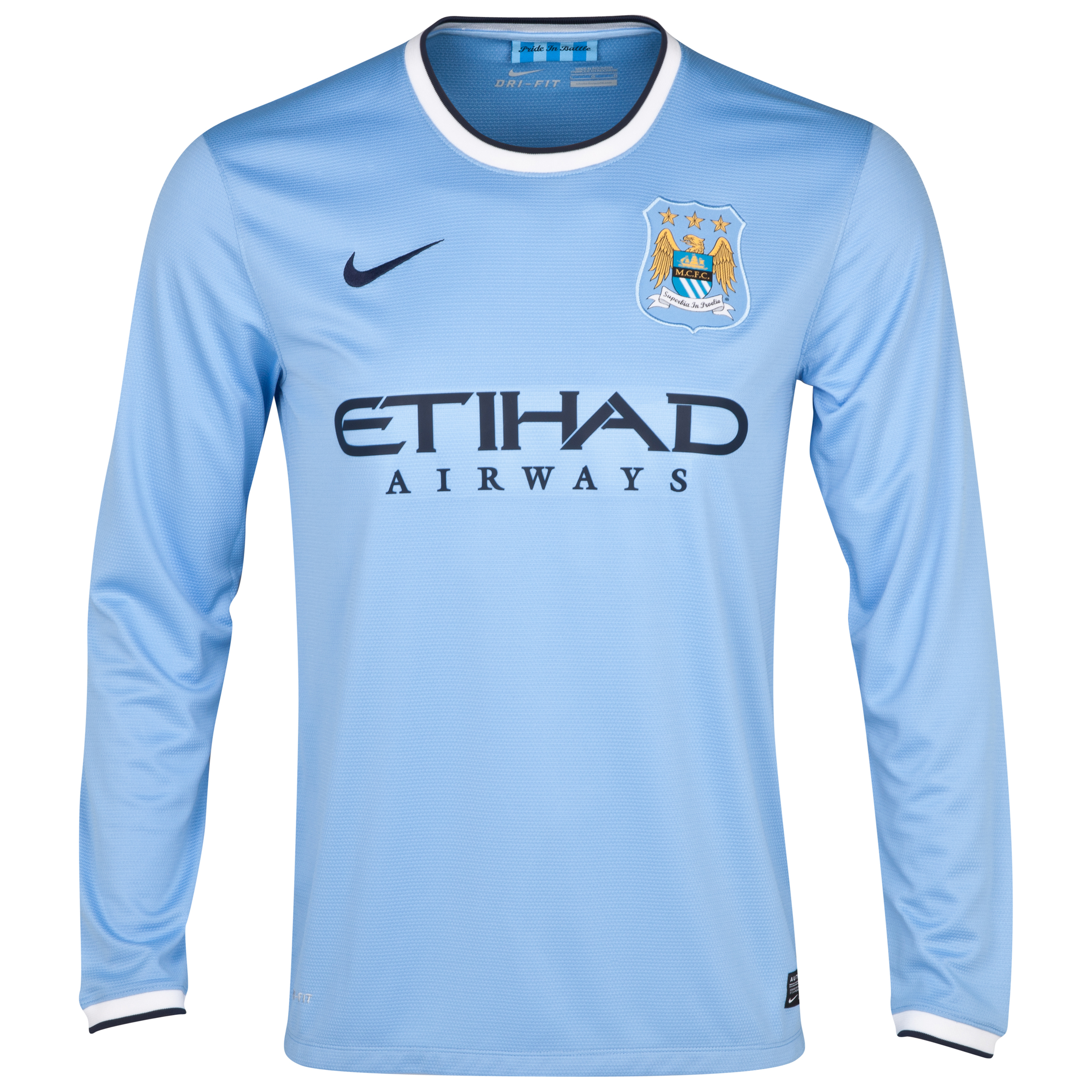 Manchester City Home Shirt 2013/14 Long Sleeved