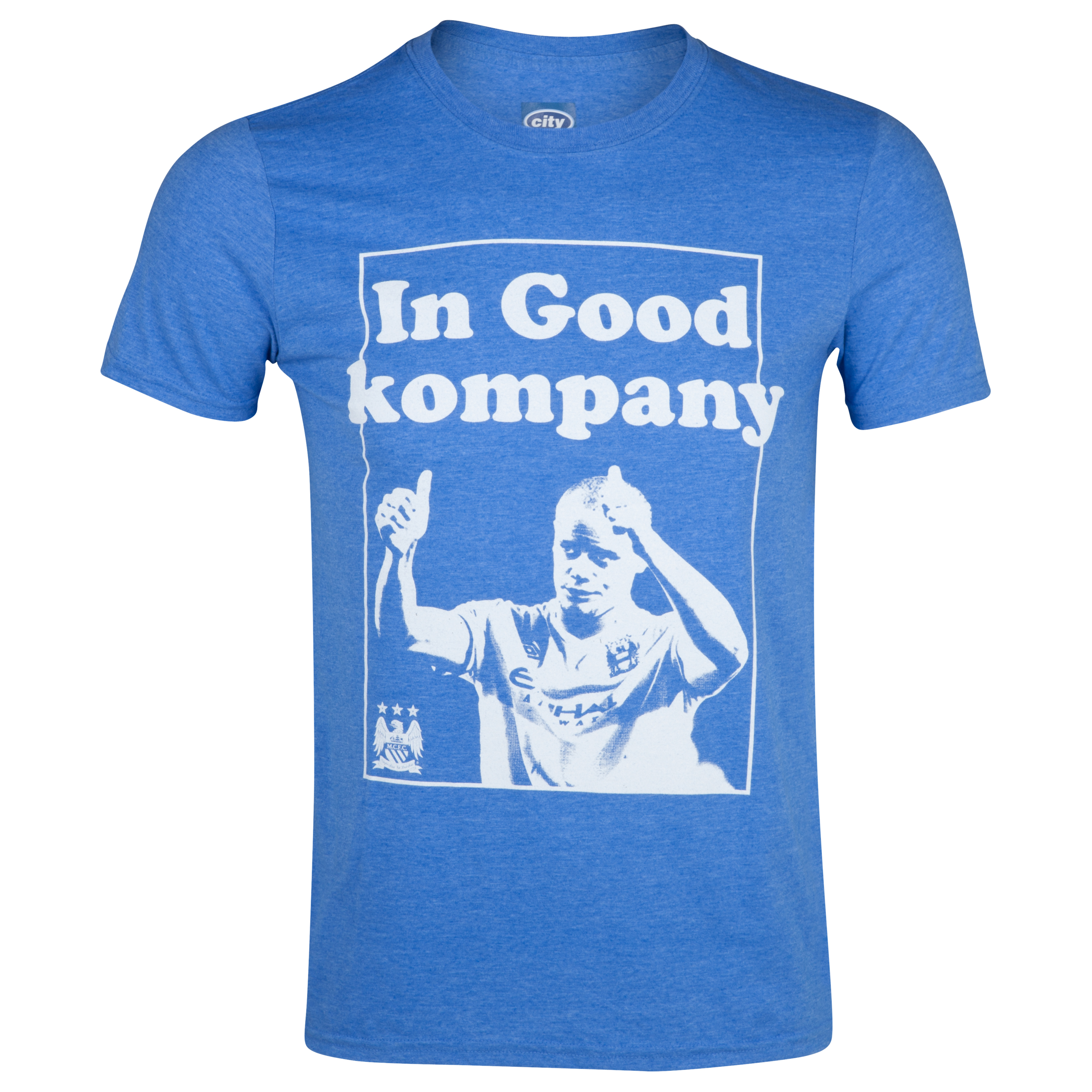 Manchester City 2for20 Kompany T-Shirt - Mens Royal Blue