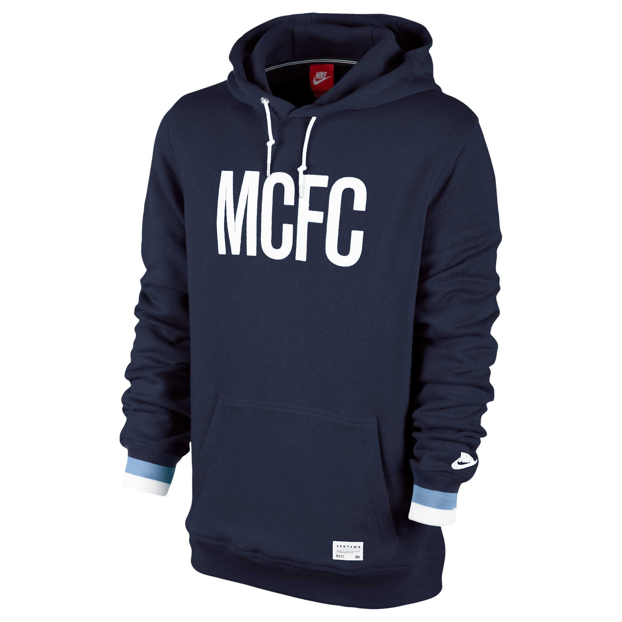 Manchester City Covert Hoody - Mens Blue