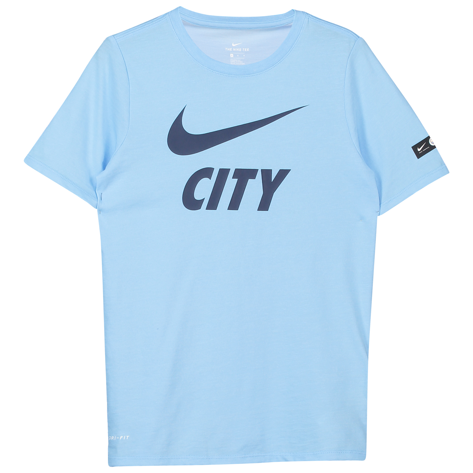 T-Shirt de pré-saison Manchester City - Bleu clair - Enfant