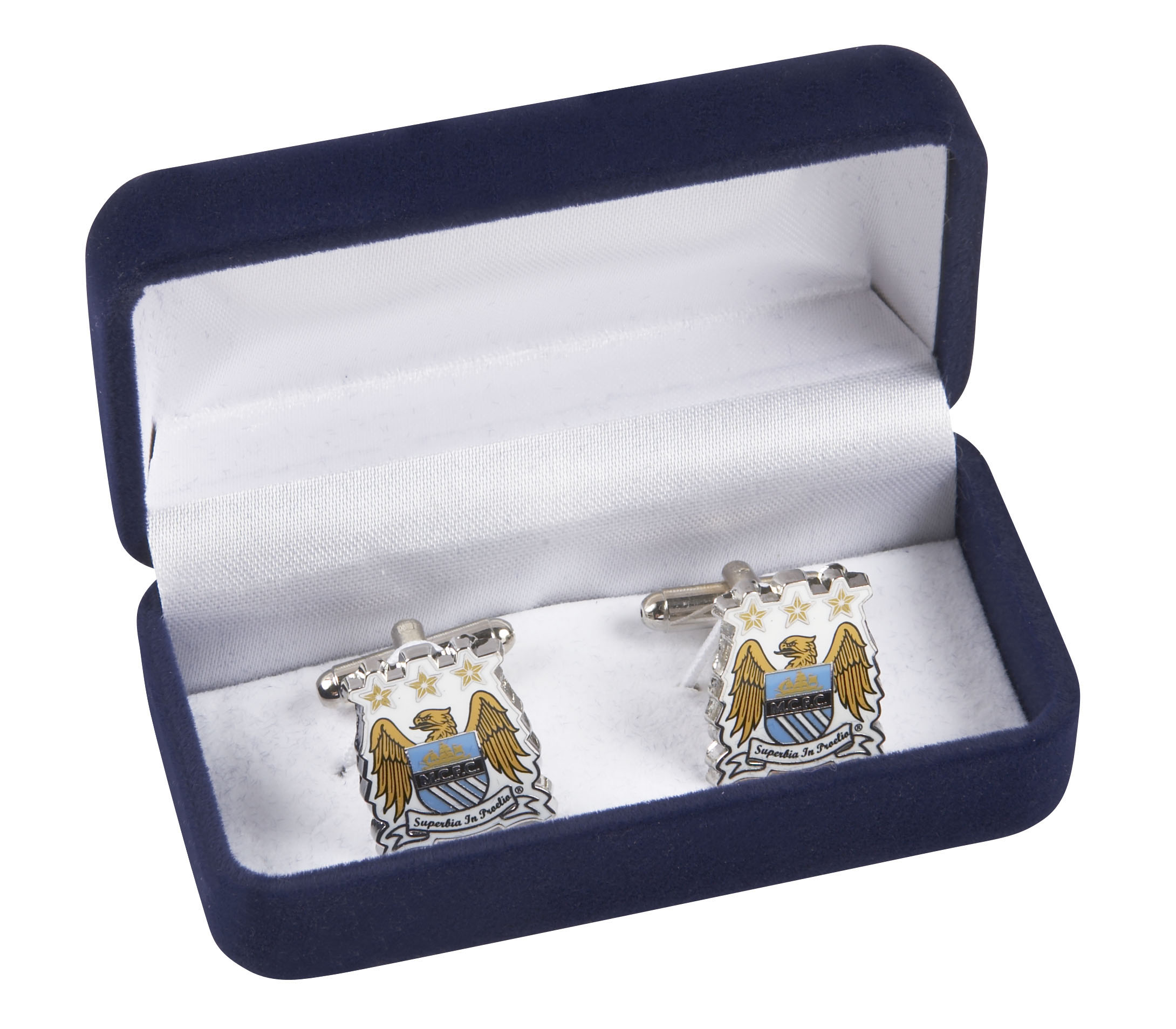 Manchester City Colour Crest Cufflinks