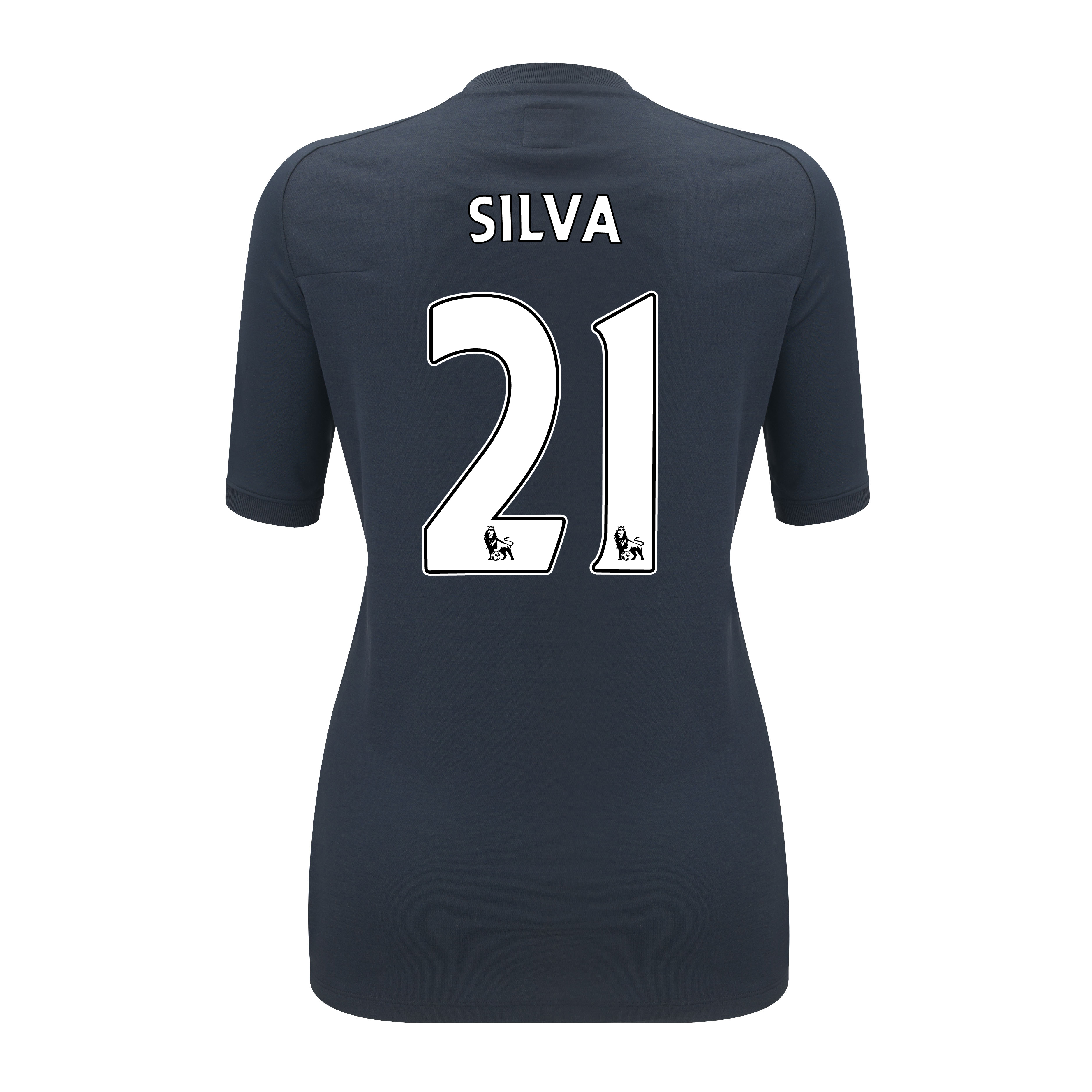 Manchester City Third Shirt 2011/12 with Silva 21 Printing - Womens.
