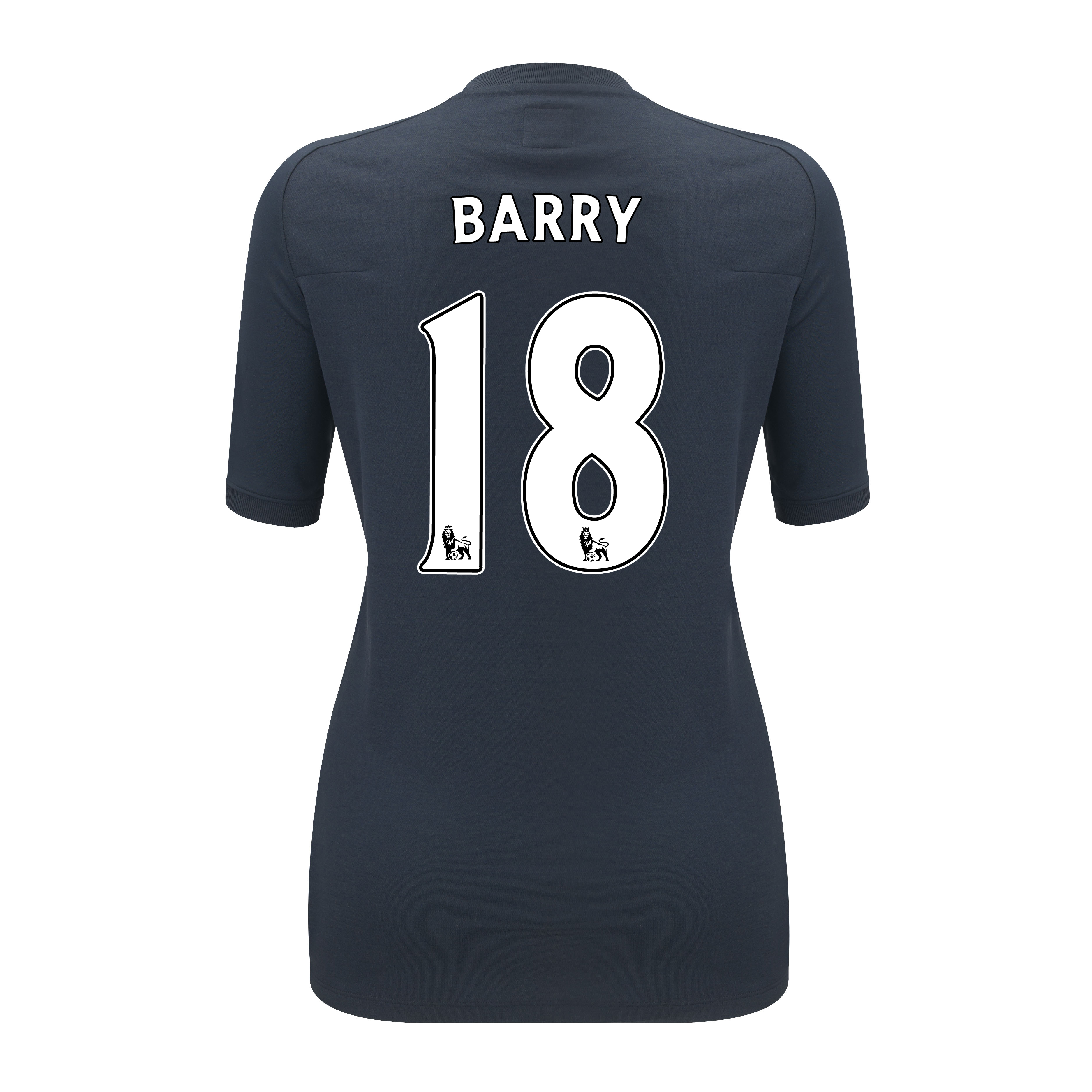 Manchester City Third Shirt 2011/12 with Barry 18 Printing - Womens.