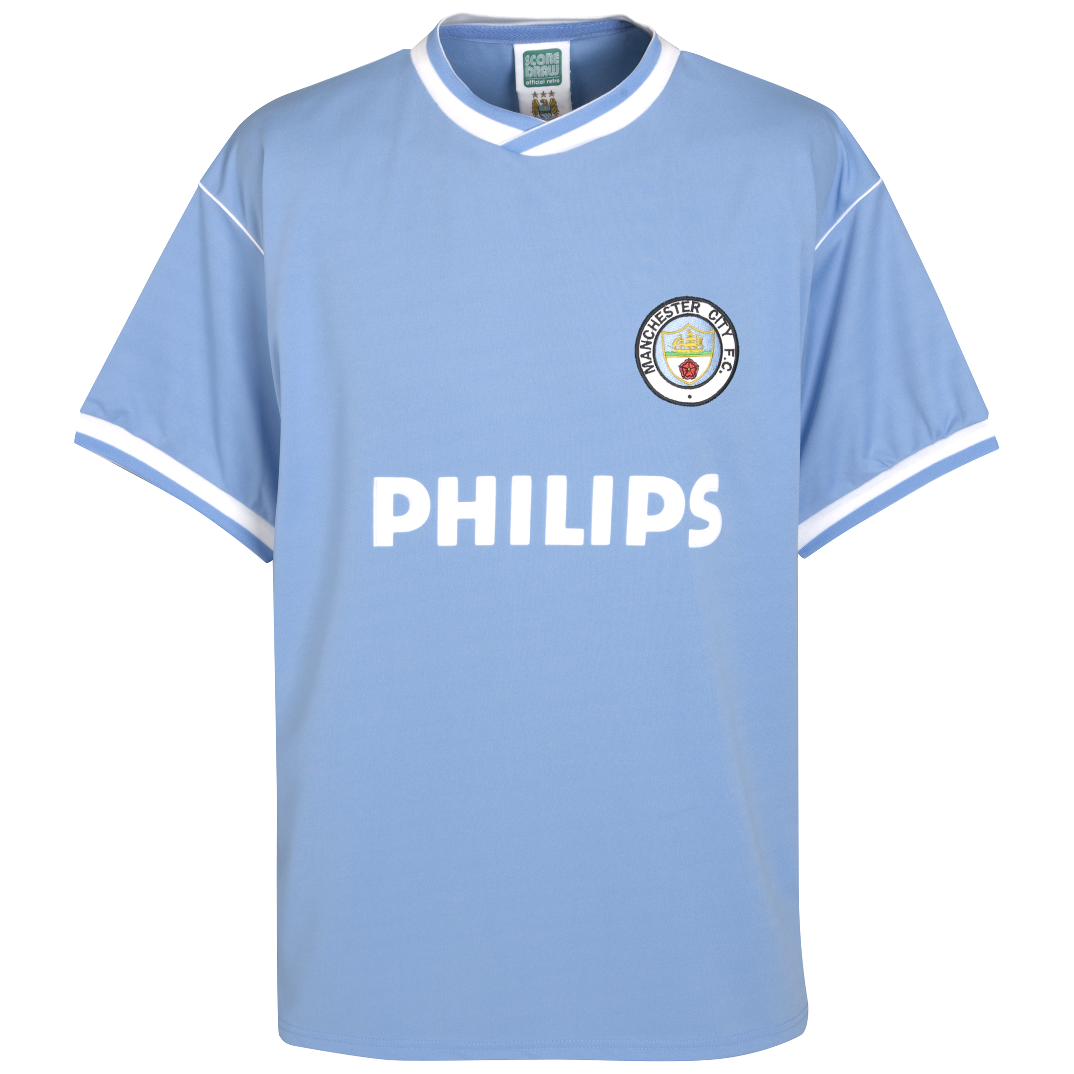 Manchester City 1986 S/S Philips Home Shirt Poly