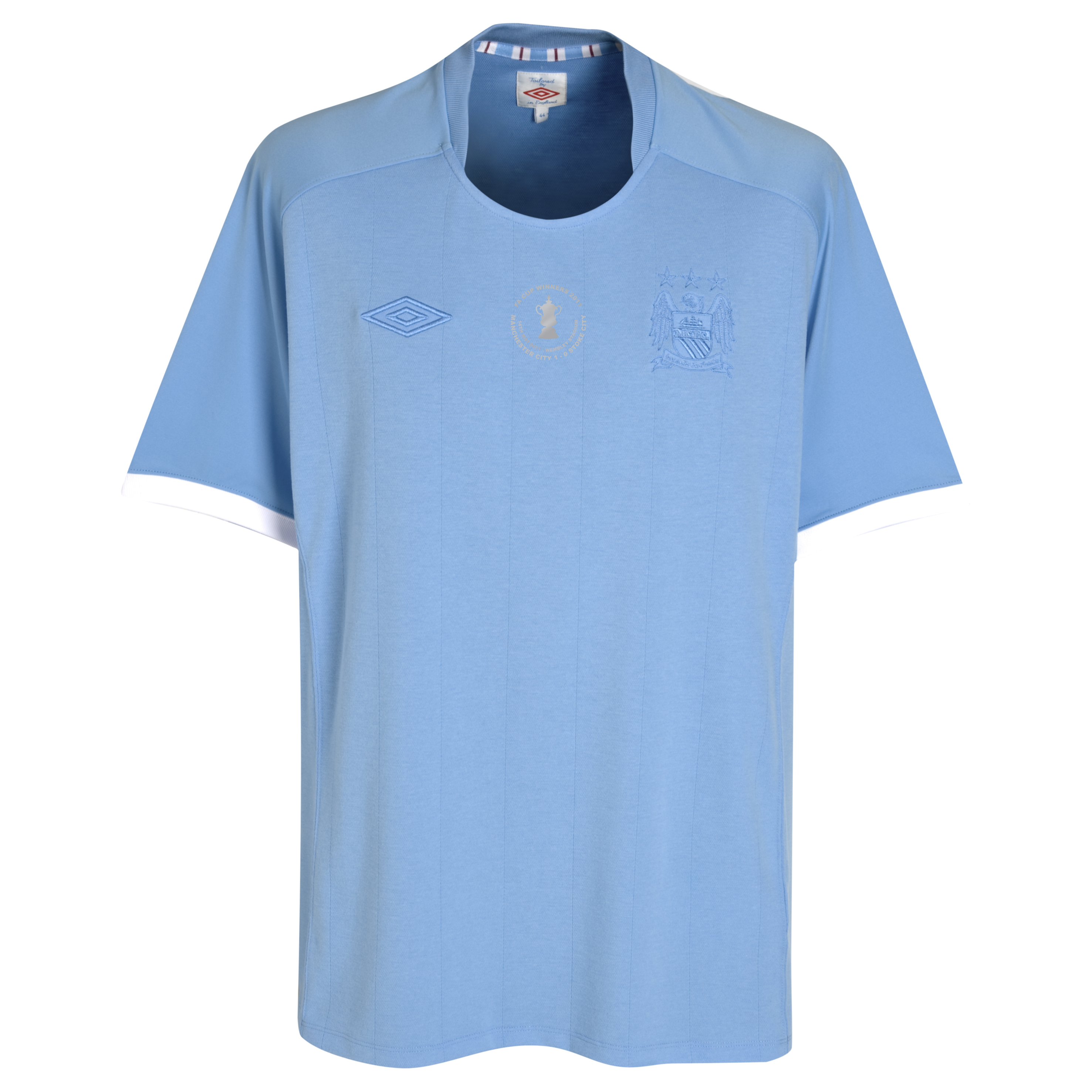 Manchester City FA Cup Winners Tonal Home Shirt 2011