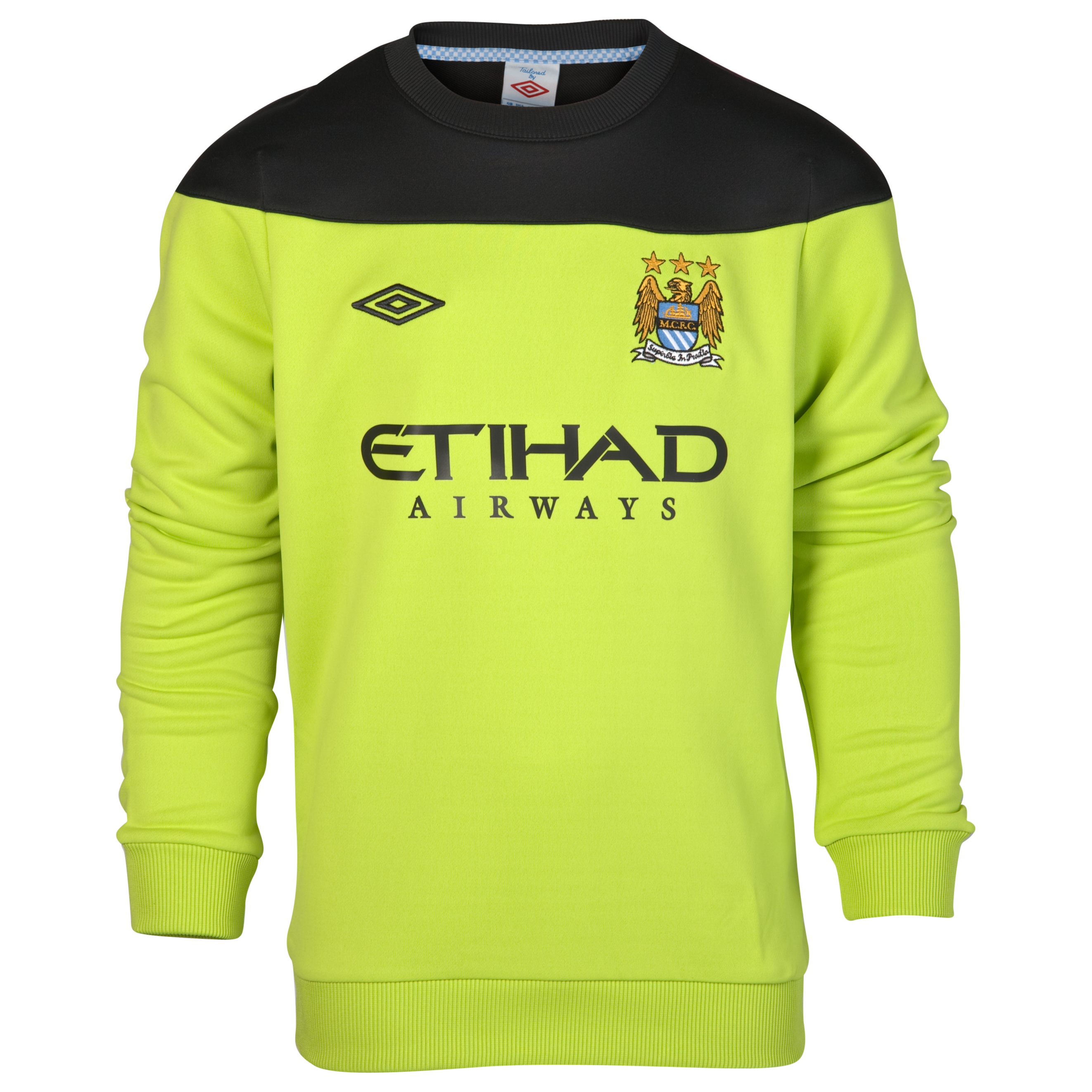 Manchester City Training Sweatshirt - Tender Shoots/Black.